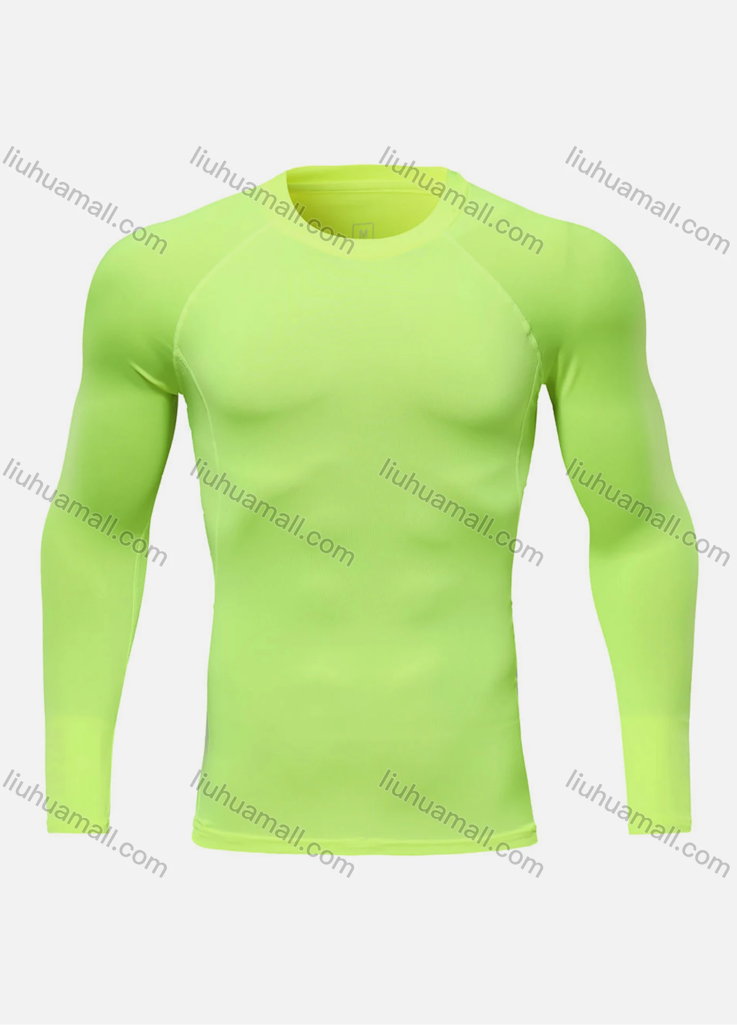 Wholesale Boy's Athletic Workout Round Neck Long Sleeve Compression Shirts 710300# - Liuhuamall