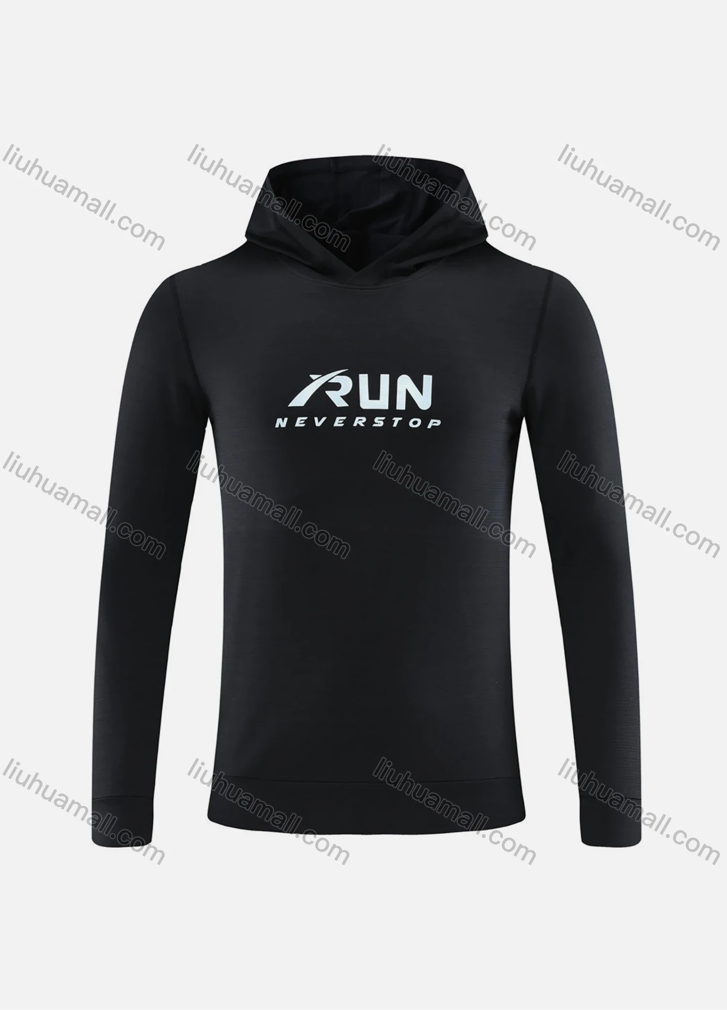 Wholesale Men's Athletic Workout Letter Graphic Long Sleeve Hoodie 0992# - Liuhuamall