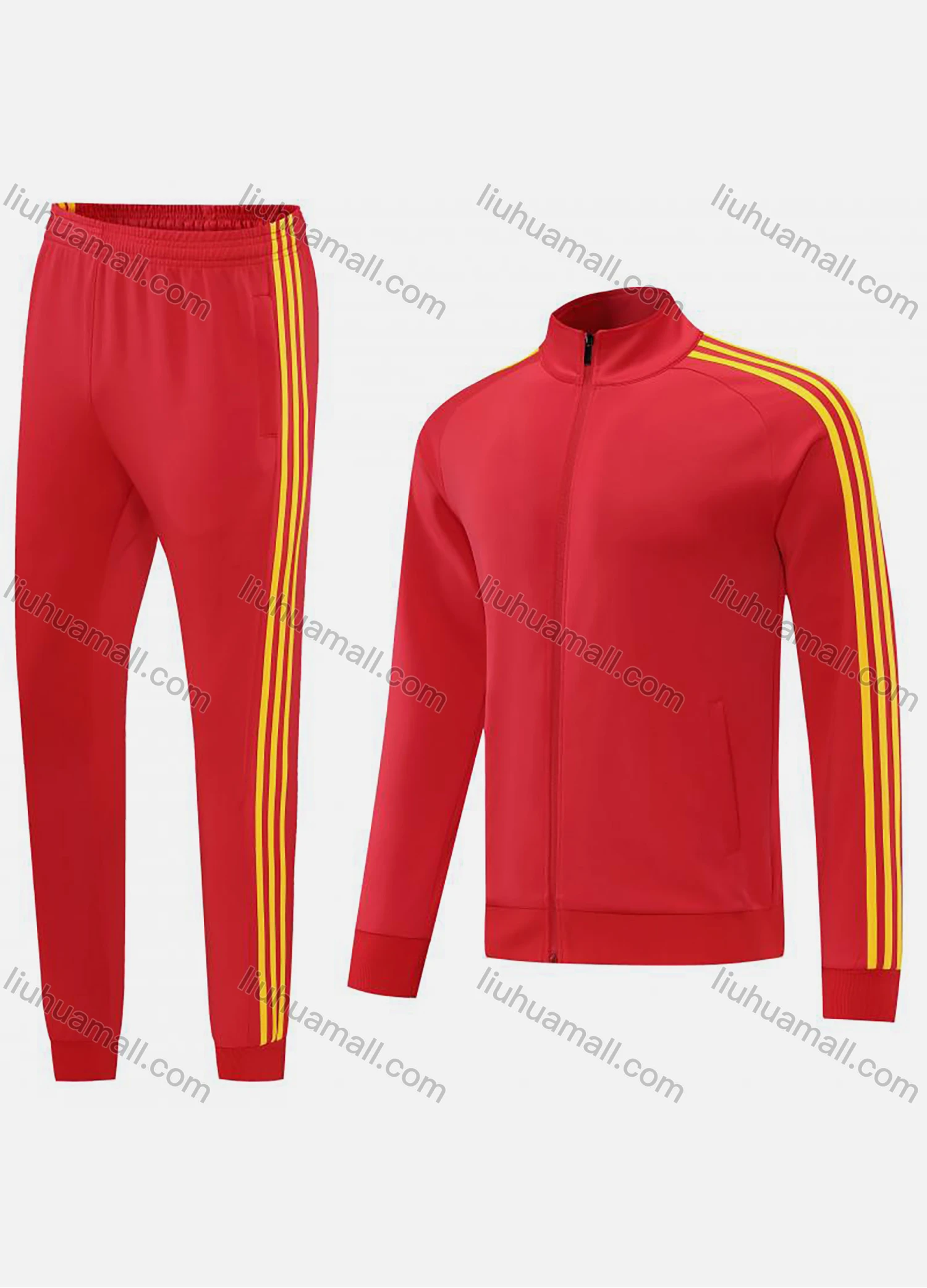 Wholesale Boy's Athletic Striped Zip Long Sleeve Sweatshirt & Elastic Waist Ankle Length Jogger 2 Piece Set 2001#2002# - Liuhuamall