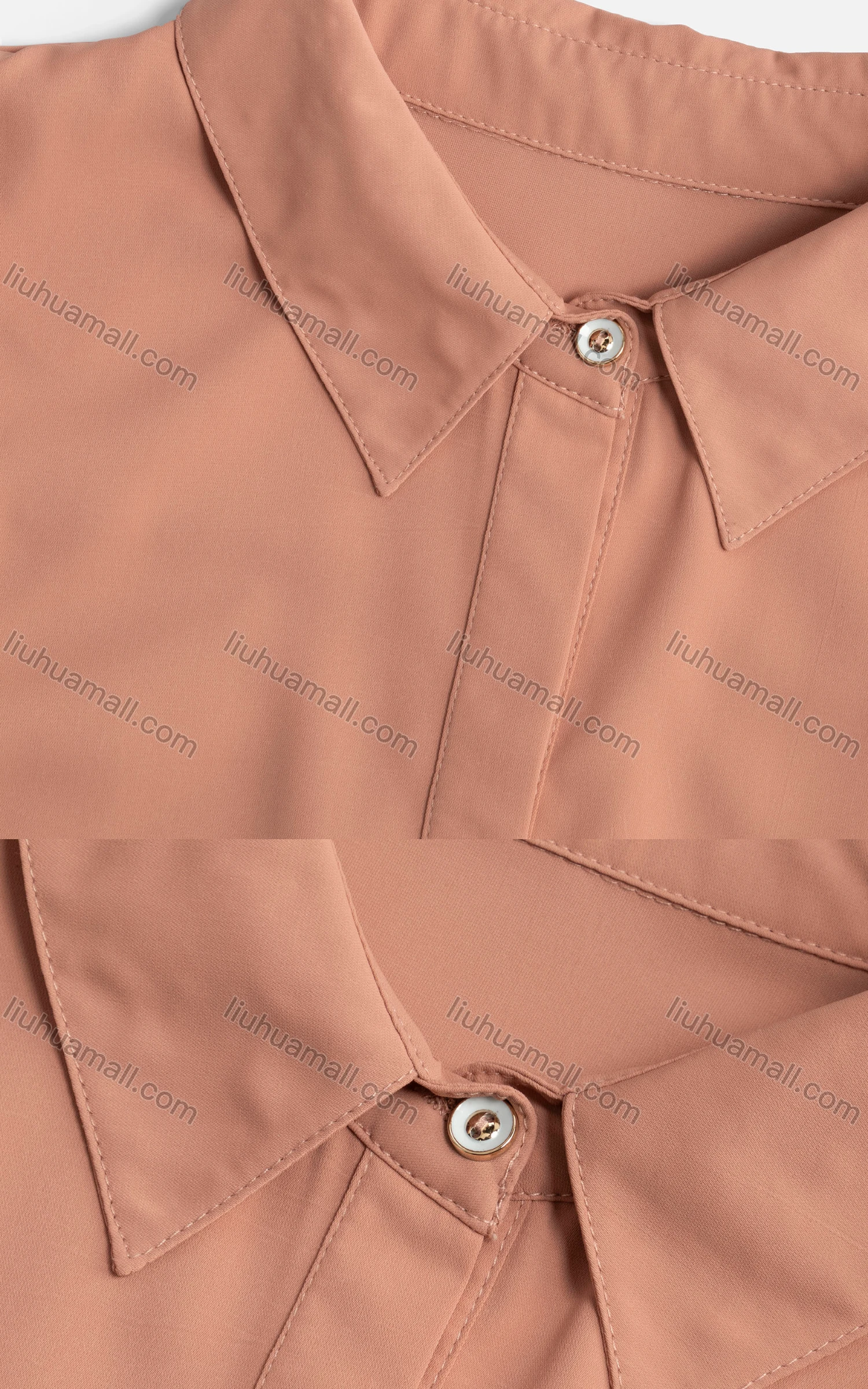 Wholesale Women's Casual Sleeveless Button Down Plain Shirt 1477# - Liuhuamall