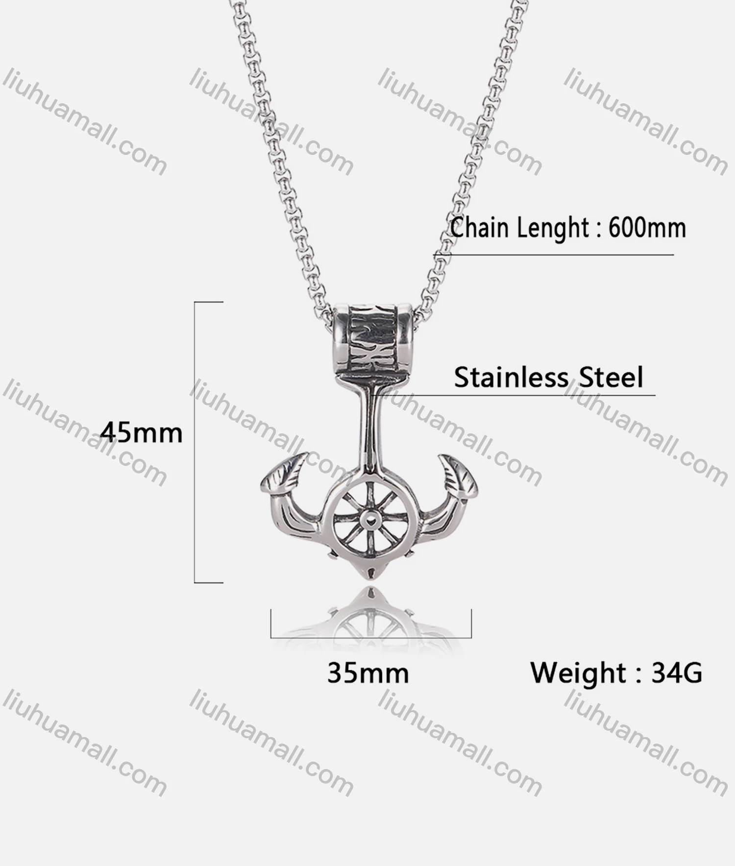 Wholesale Fashion Stainless Steel Adjustable Pendant Necklace SP0053# - Liuhuamall