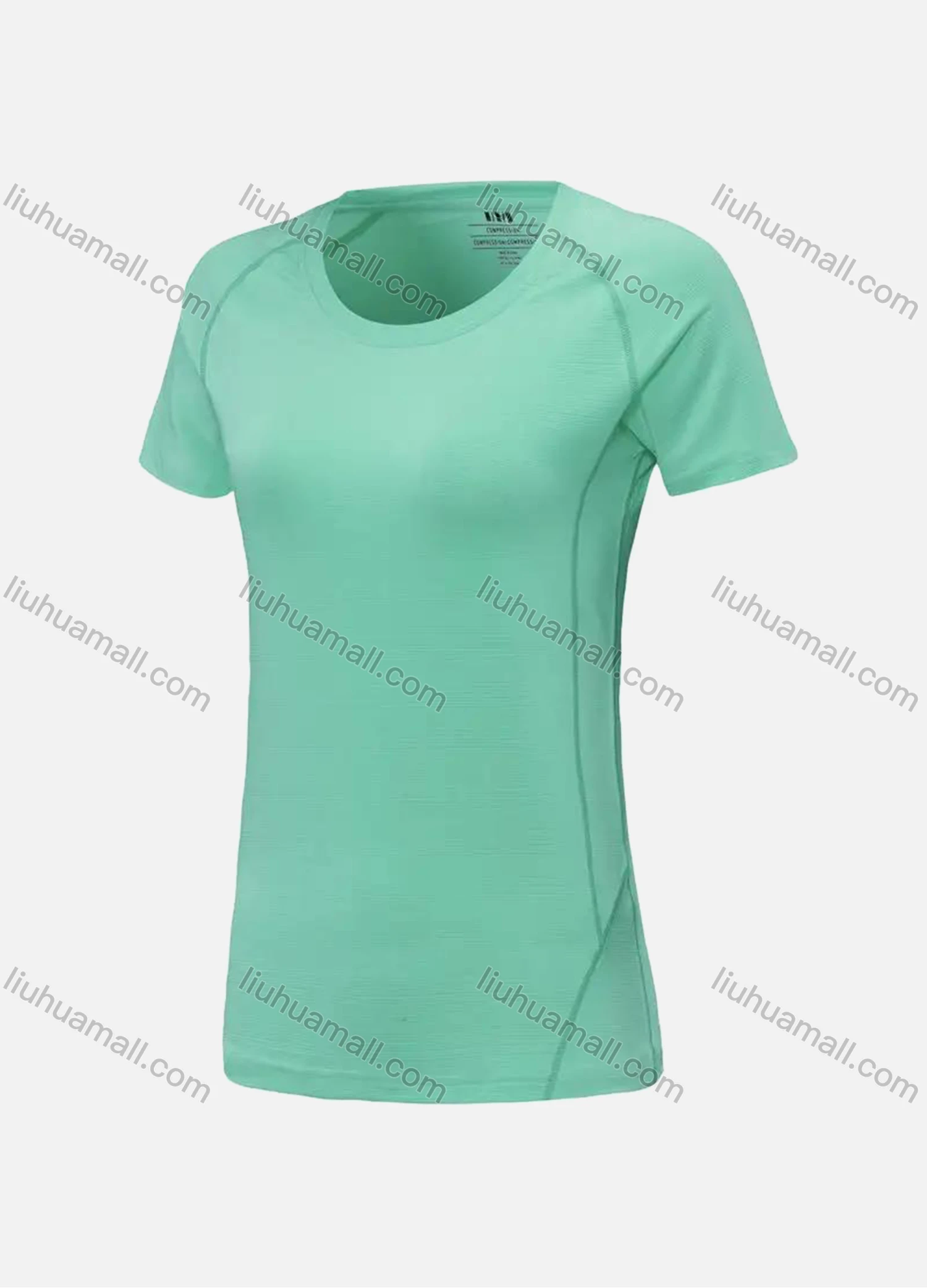 Wholesale Women's Casual & Athletic Workout Plain Short Sleeve Quick Dry Round Neck Tee 0502# - Liuhuamall