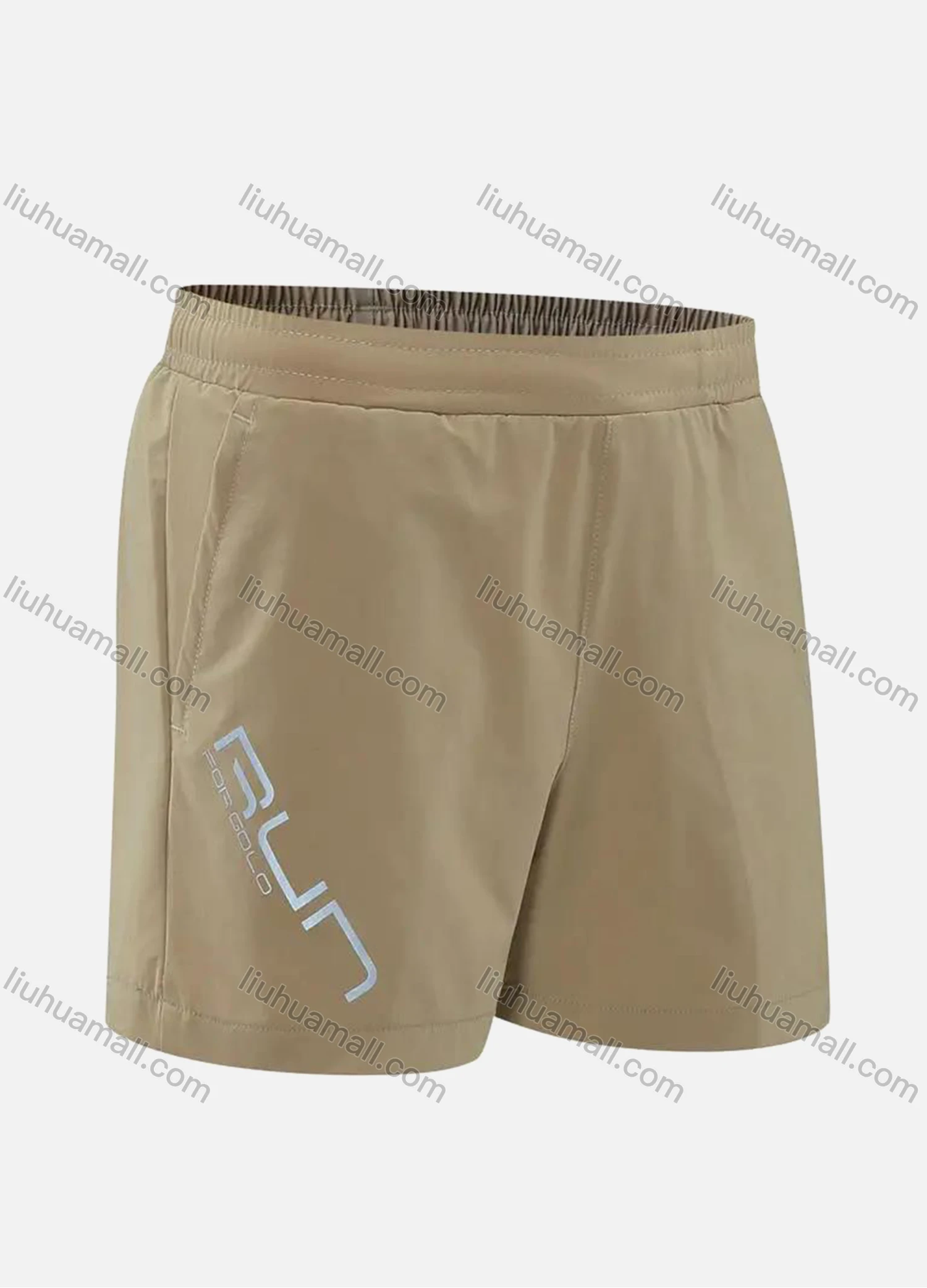 Wholesale Women's Athletic Workout Reflective Letter Print Elastic Waist Shorts 1203# - Liuhuamall