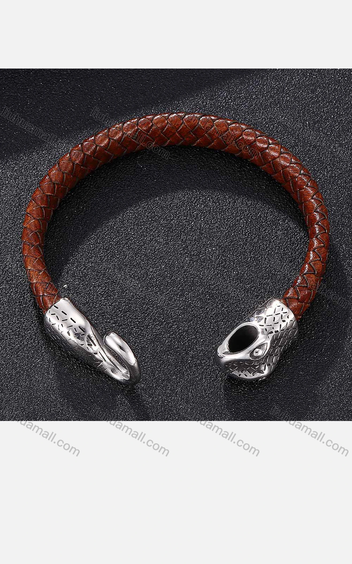 Wholesale Genuine Leather Stainless Steel Magnetic Buckle Bracelet SP0168# - Liuhuamall