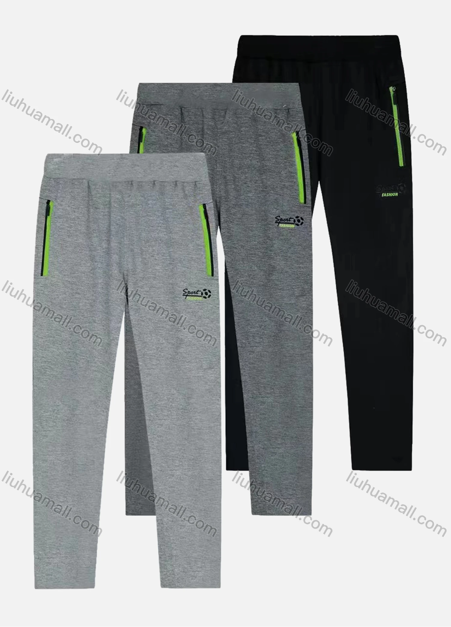 Wholesale Men's Casual Breathable Elastic Waist Pockets Pants MD2805# - Liuhuamall