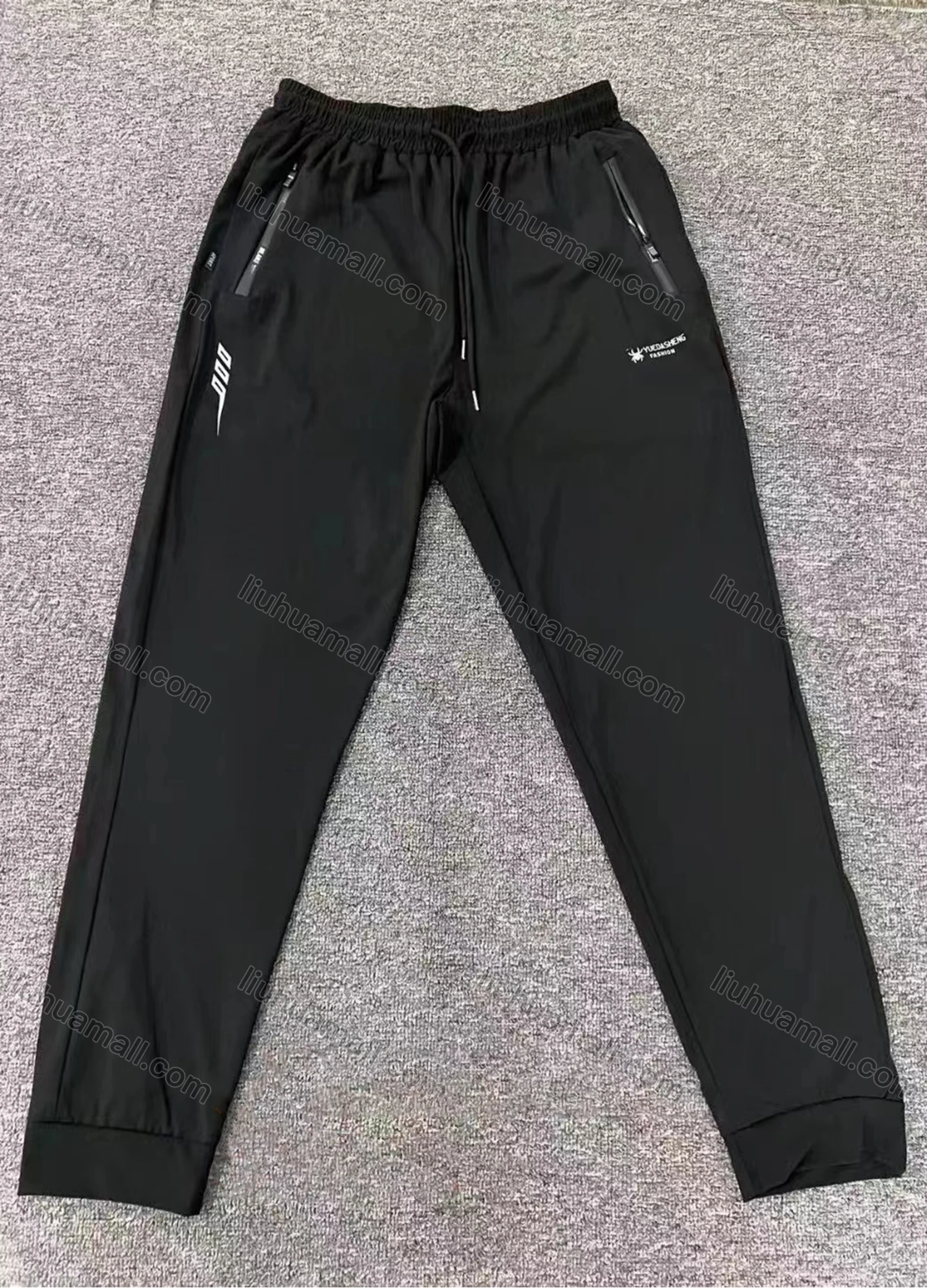 Wholesale Men's Sporty High Stretchy Pockets Drawstring Jogger 2312# - Liuhuamall