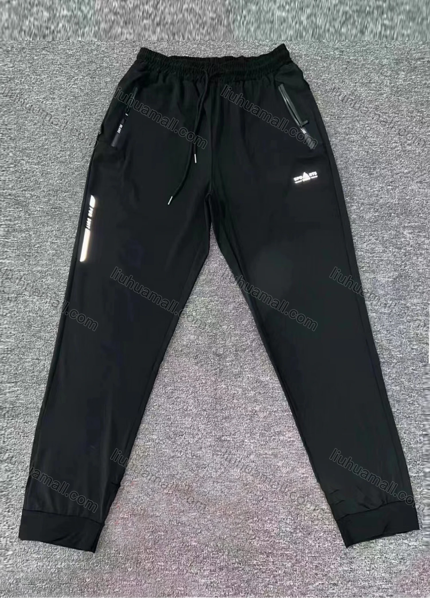 Wholesale Men's Sporty High Stretchy Pockets Drawstring Jogger 2326# - Liuhuamall