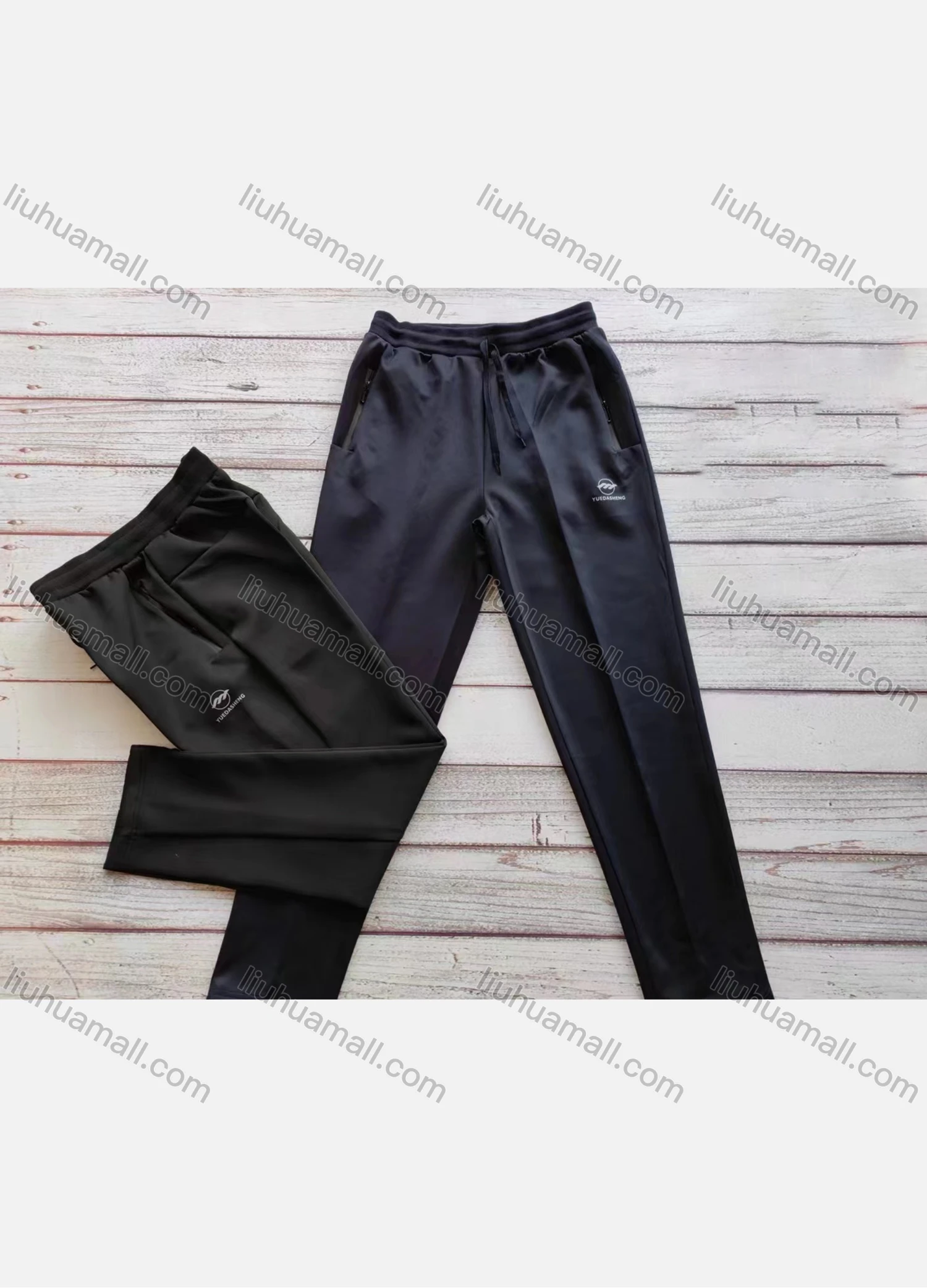 Wholesale Men's Casual Breathable Elastic Waist Pockets Pants 638# - Liuhuamall