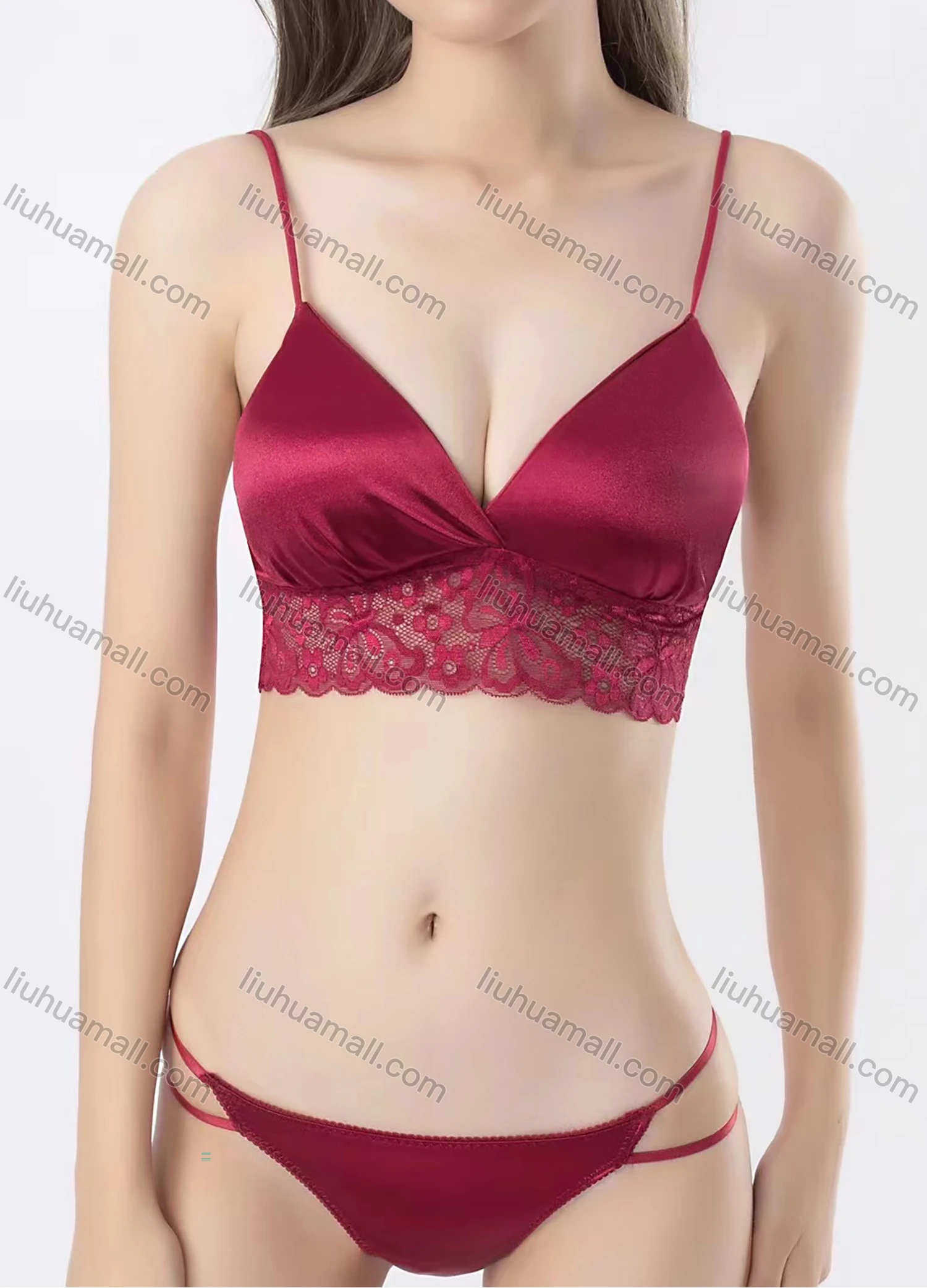 Wholesale Women's Sexy Bralette Bra & Thongs Lingerie Set 2021# - Liuhuamall