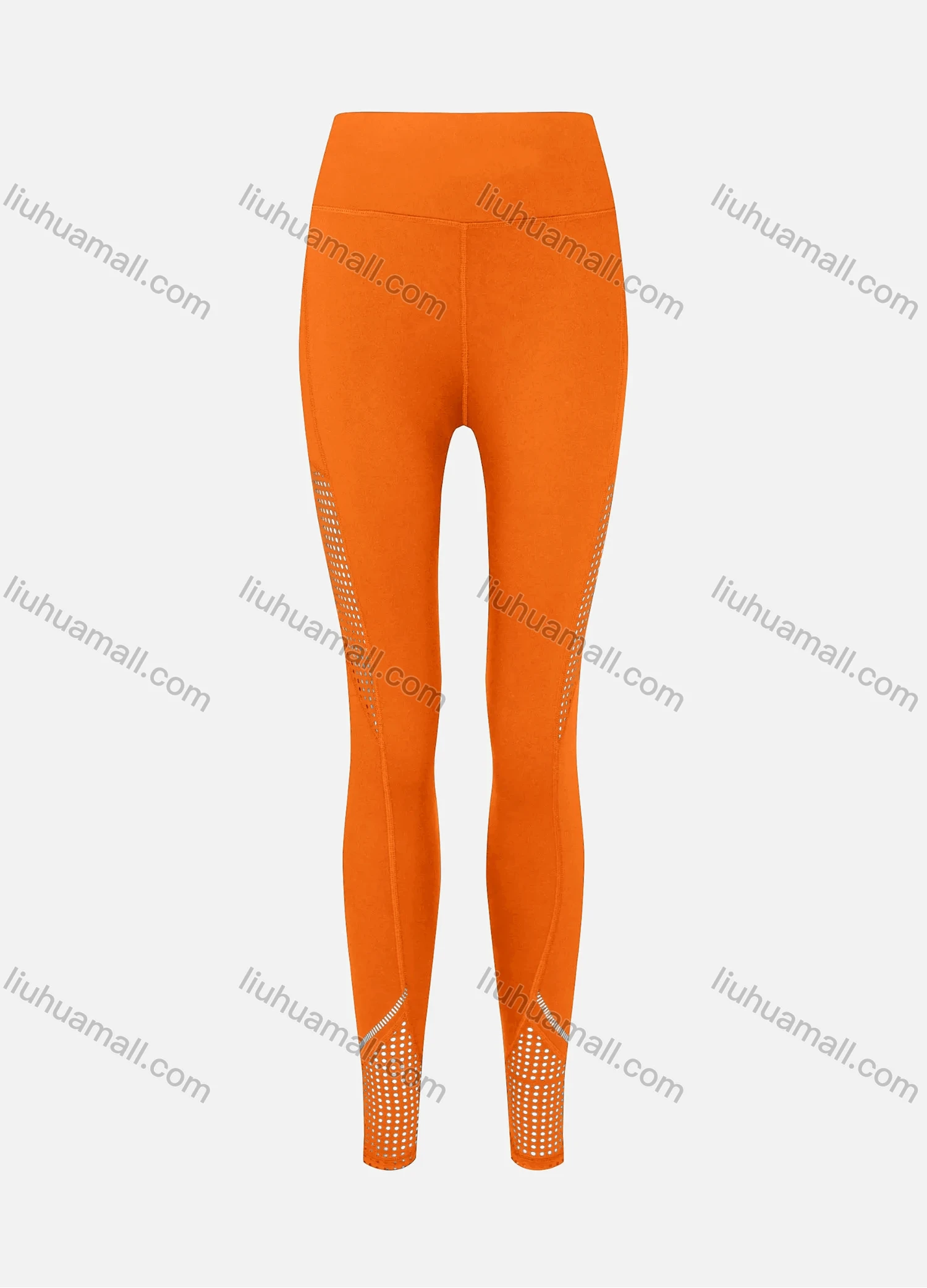 Wholesale Women's Athletic High Waist Butt Lifting Seam Cut Out Ankle Length Yoga Leggings 26464# - Liuhuamall