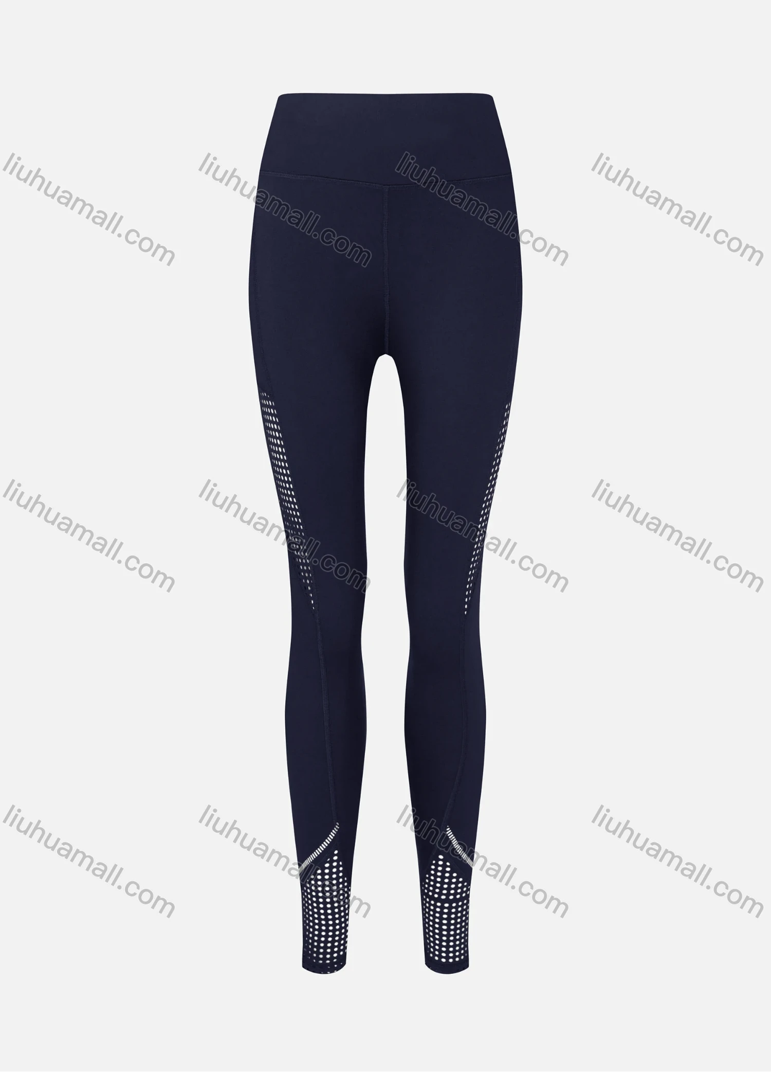 Wholesale Women's Athletic High Waist Butt Lifting Seam Cut Out Ankle Length Yoga Leggings 26464# - Liuhuamall