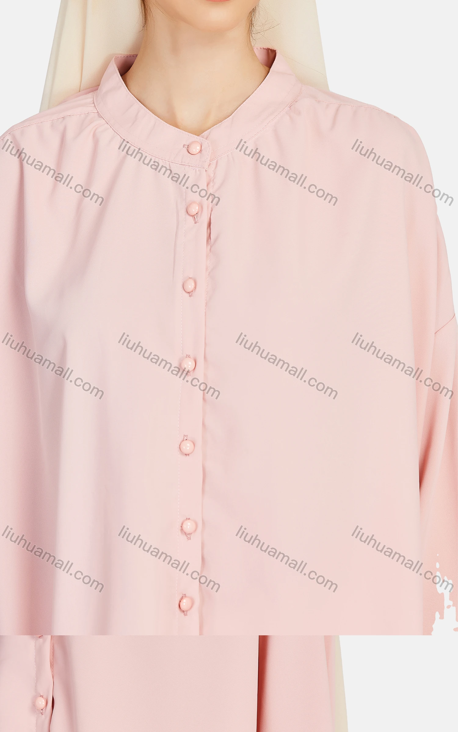 Wholesale Women's Casual Plain High Low Hem Long Sleeve Button Down Shirt 1332# - Liuhuamall