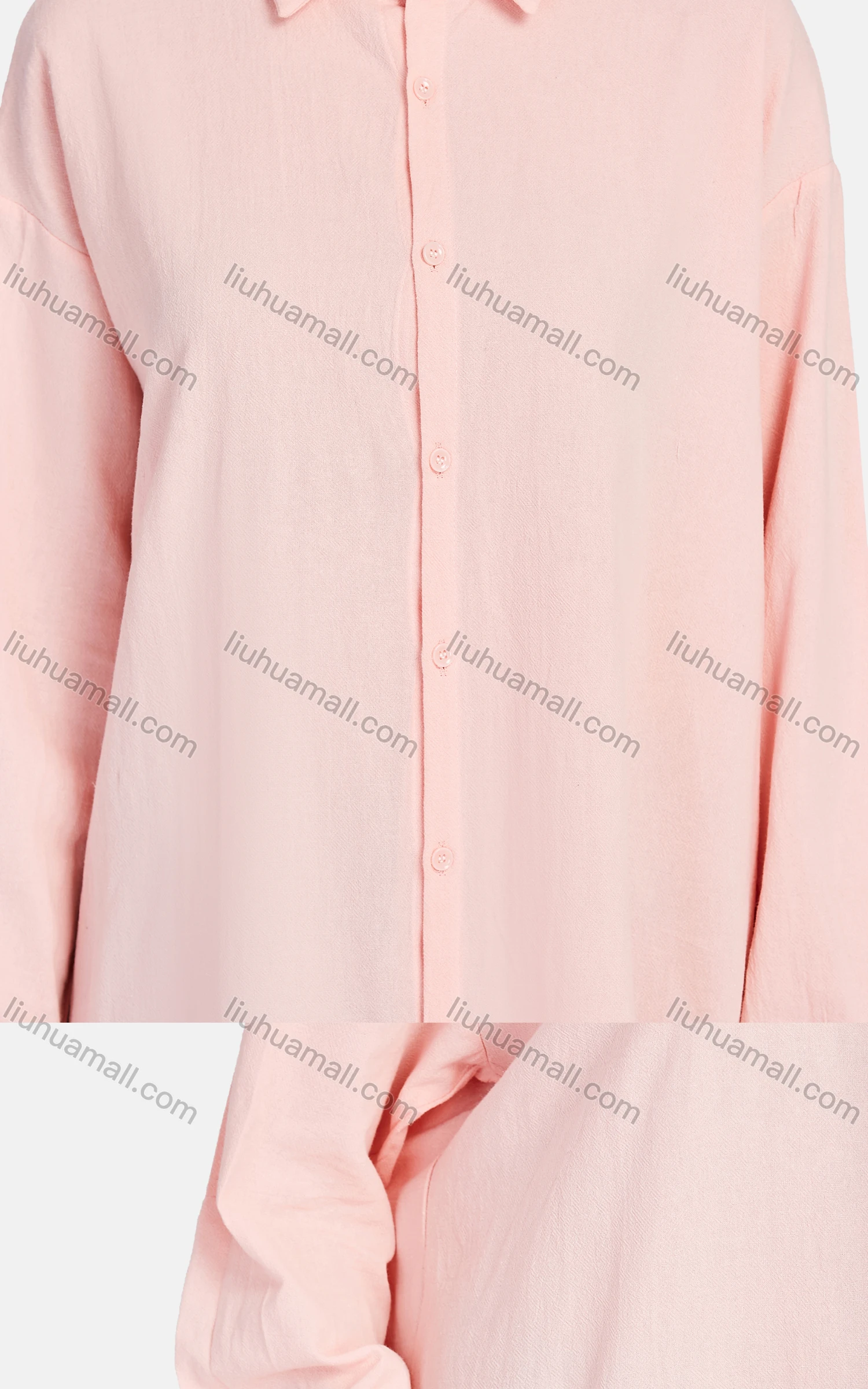 Wholesale Women's Casual Collared Long Sleeve Button Down Shirt Dress 1345# - Liuhuamall