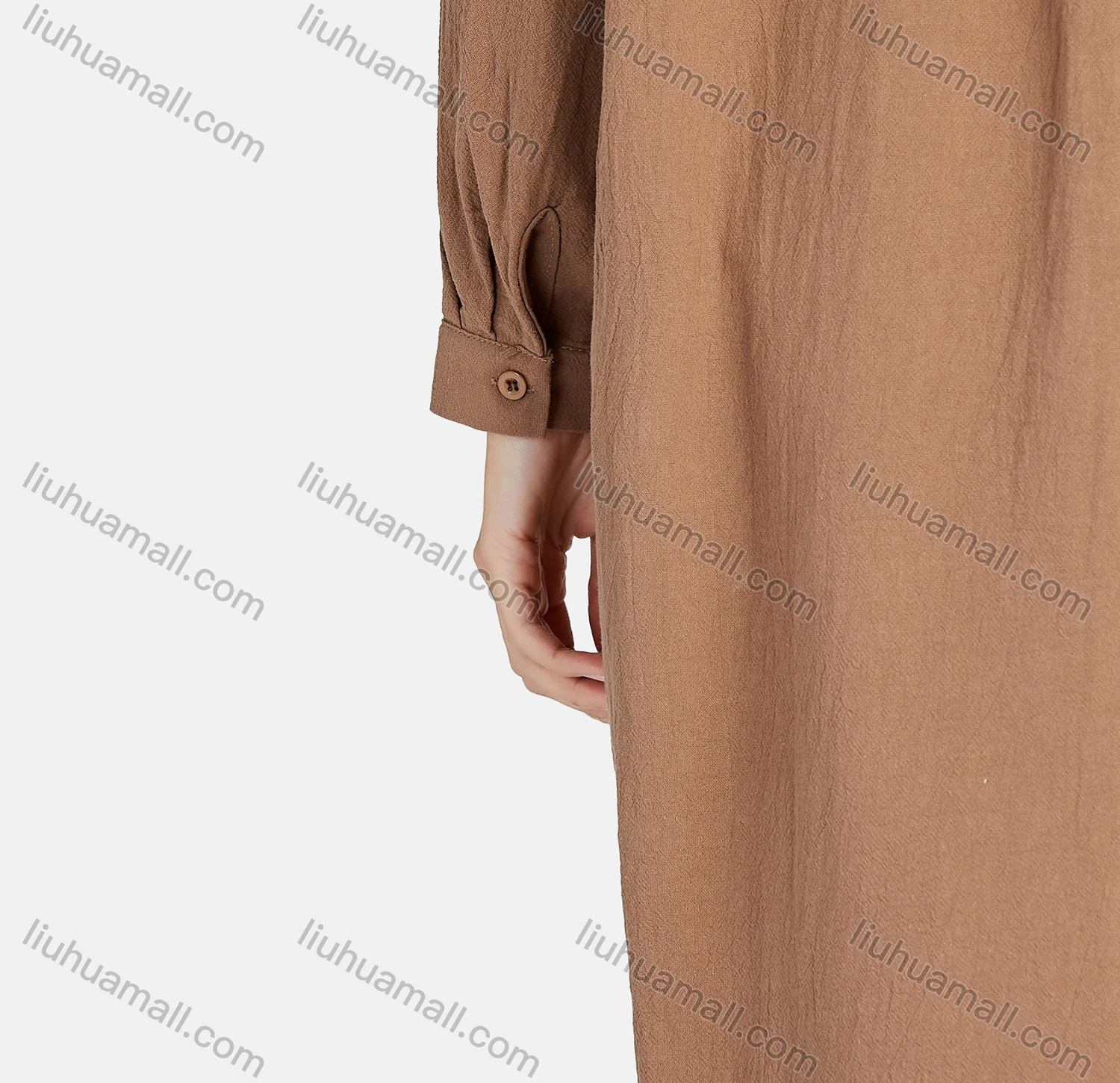 Wholesale Women's Casual Collared Long Sleeve Button Down Shirt Dress 1350# - Liuhuamall
