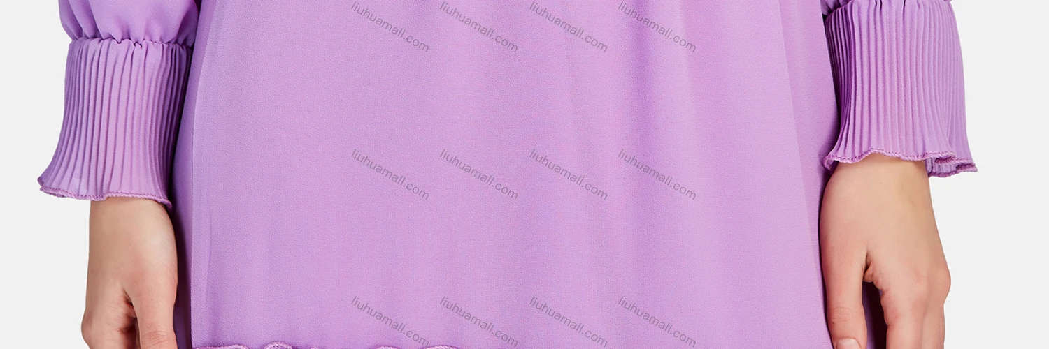Wholesale Women's Elegant Tiered Pearl Decro Lace Up Chiffon Maxi Dress K390# - Liuhuamall