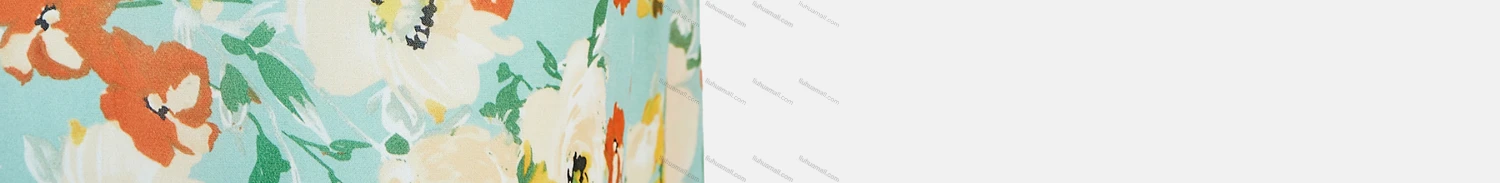 Wholesale Women's Casual Tie Neck Embroidered Peplum Floral Print High Waist Maxi Dress K014# - Liuhuamall