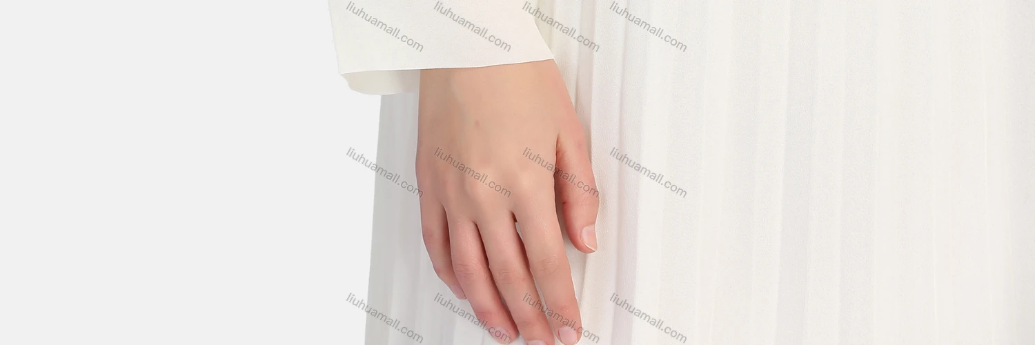 Wholesale Women's Casual Crew Neck Belted Peplum Ruffle Trim Bow Knot Maxi Dress K007# - Liuhuamall