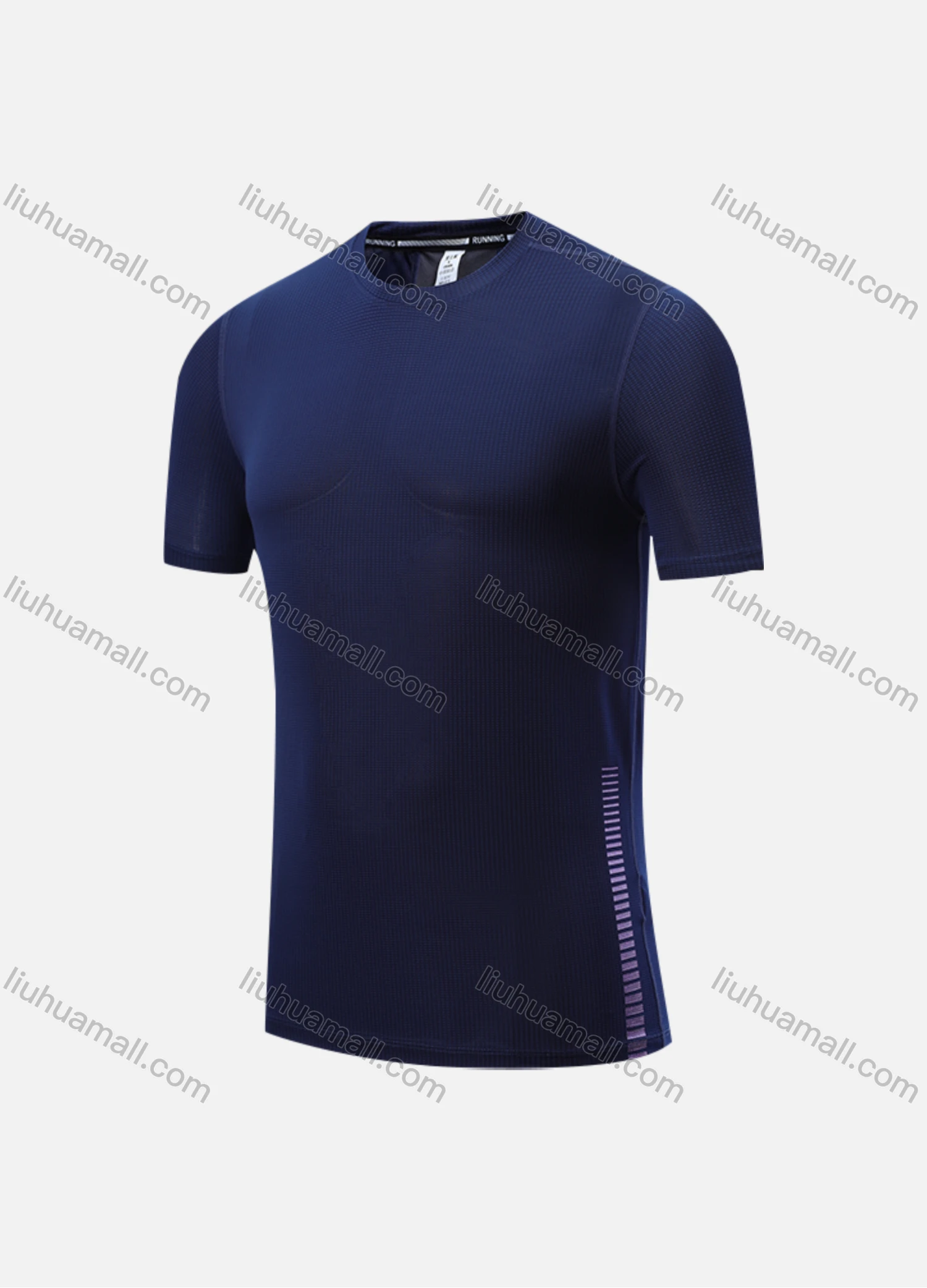 Wholesale Men's Casual & Sporty Quick Dry Plain Round Neck Short Sleeve Athletic Tee 2202# - Liuhuamall