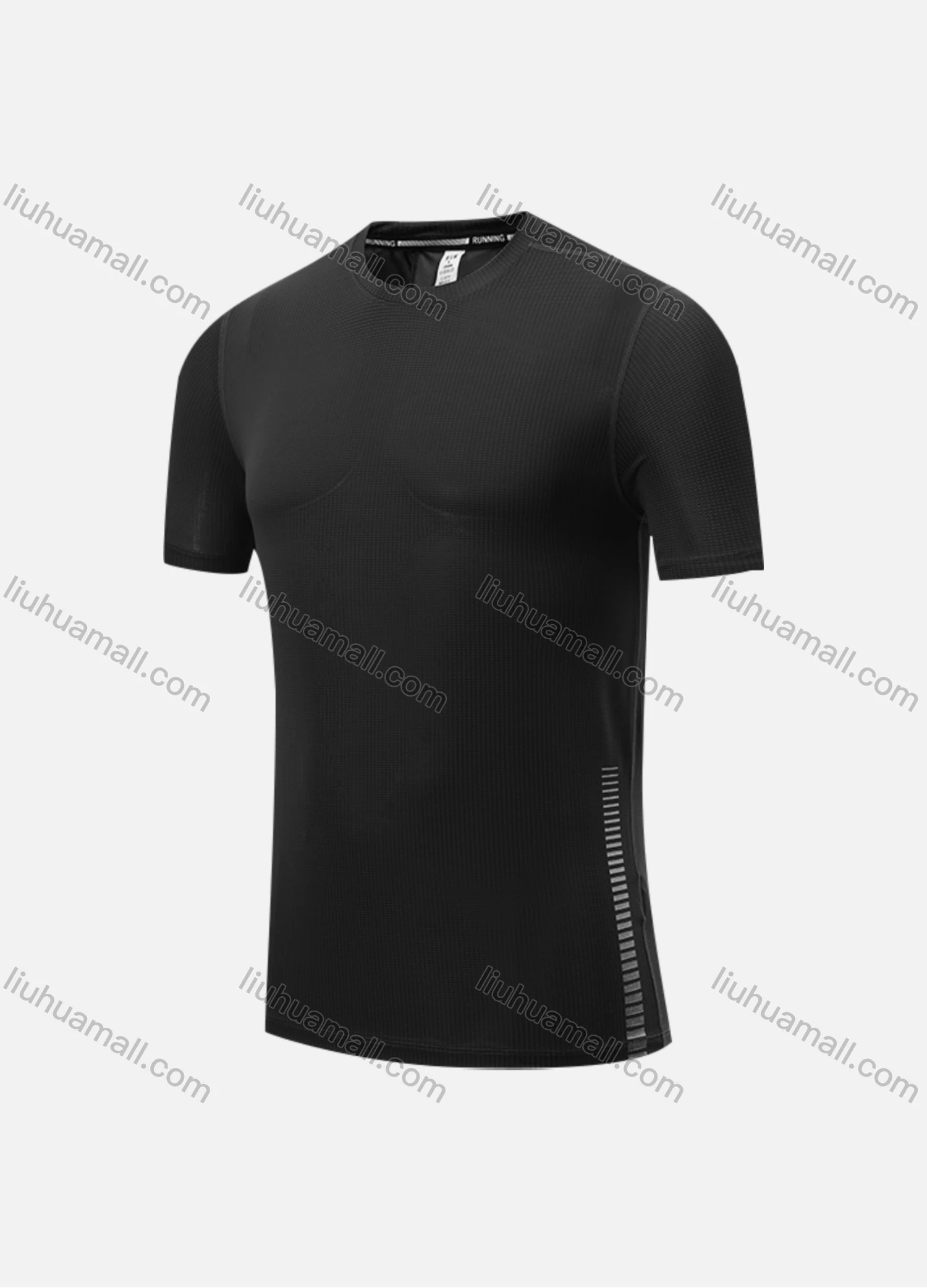 Wholesale Men's Casual & Sporty Quick Dry Plain Round Neck Short Sleeve Athletic Tee 2202# - Liuhuamall