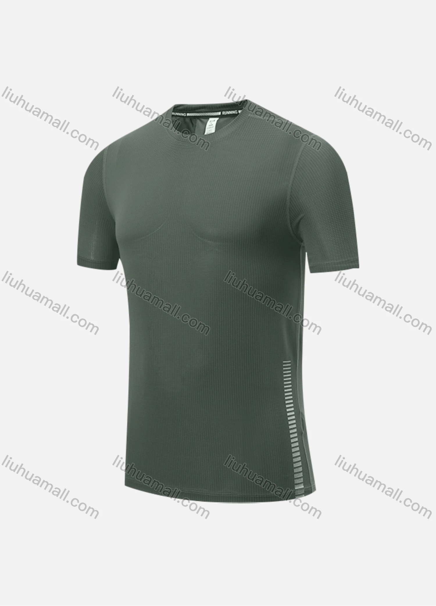 Wholesale Men's Casual & Sporty Quick Dry Plain Round Neck Short Sleeve Athletic Tee 2202# - Liuhuamall