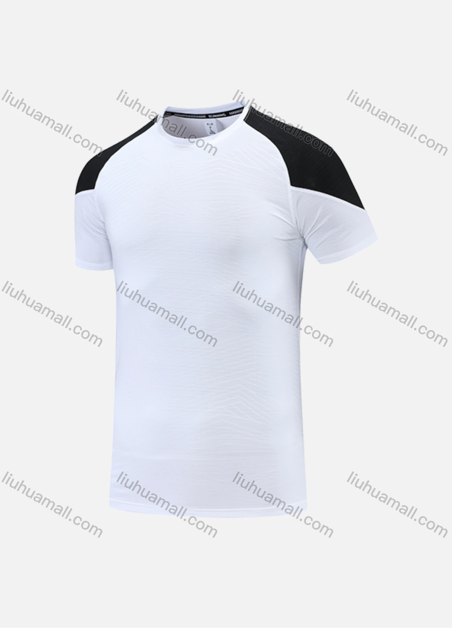 Wholesale Men's Casual & Sporty Quick Dry Splicing Colorblock Round Neck Short Sleeve Athletic Tee 2809# - Liuhuamall
