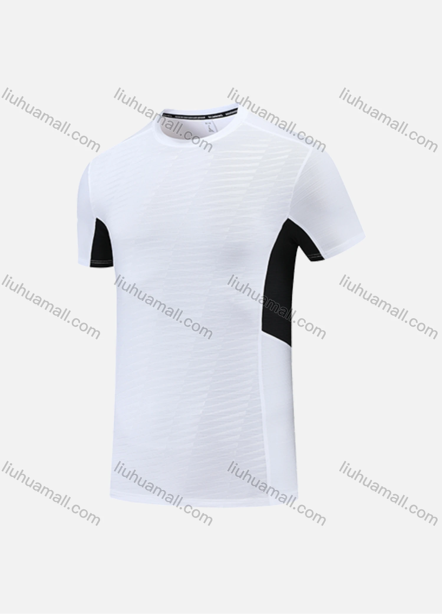 Wholesale Men's Casual & Sporty Quick Dry Splicing Round Neck Short Sleeve Athletic Tee 2814# - Liuhuamall