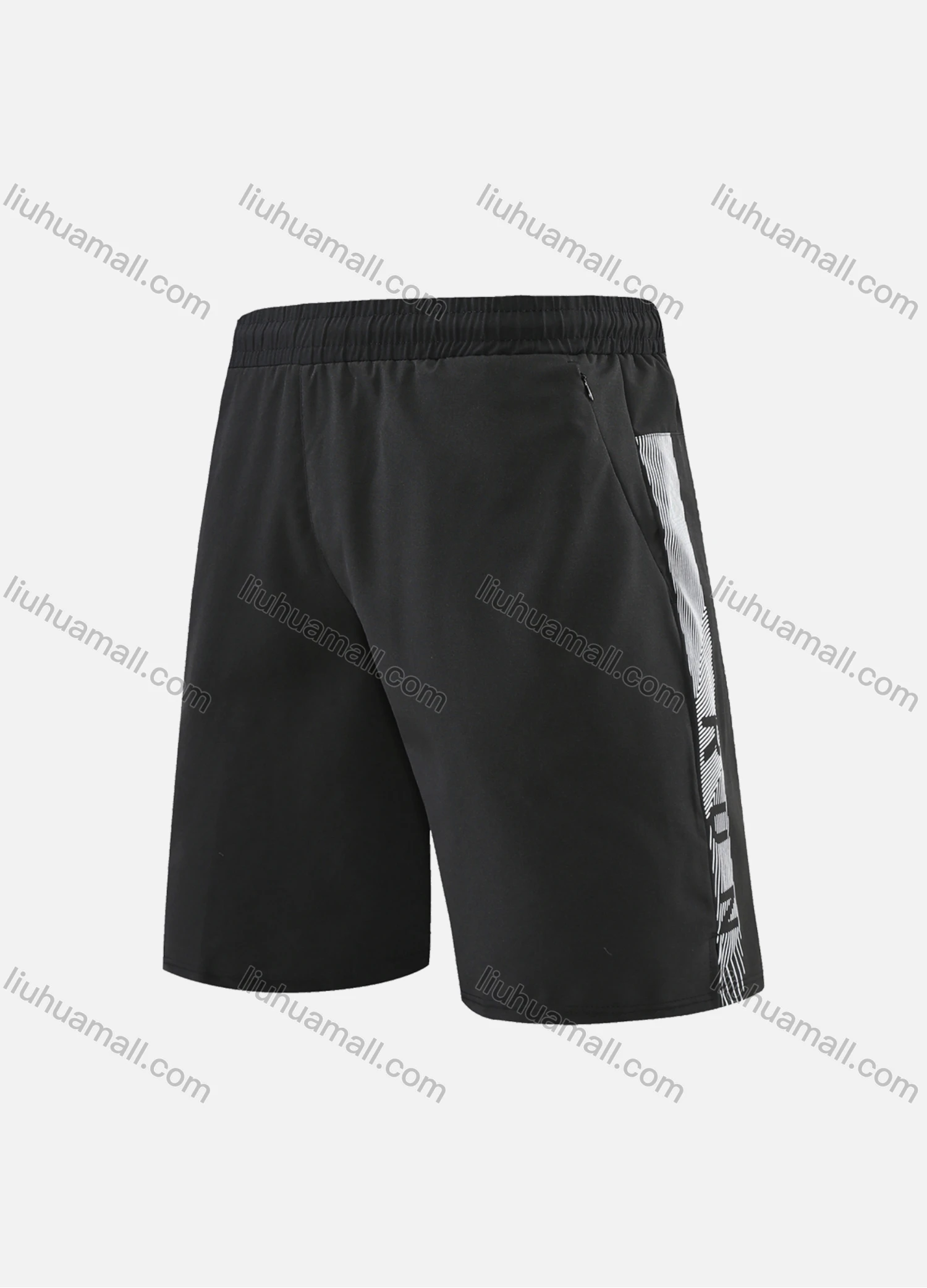 Wholesale Men's Athletic Striped Workout Elastic Waist Shorts 11025# - Liuhuamall