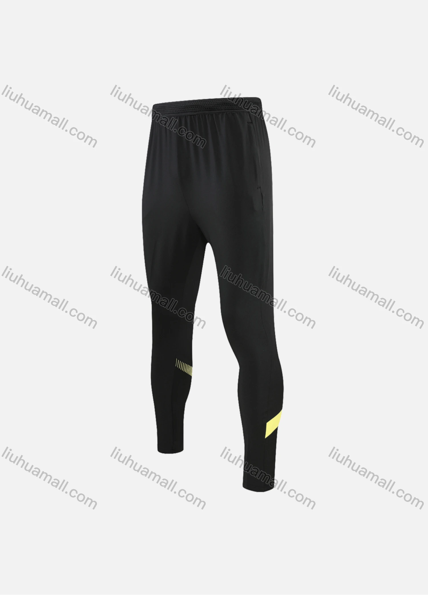 Wholesale Men's Athletic Workout Elastic Waist Striped Ankle Length Leggings MCK21903# - Liuhuamall