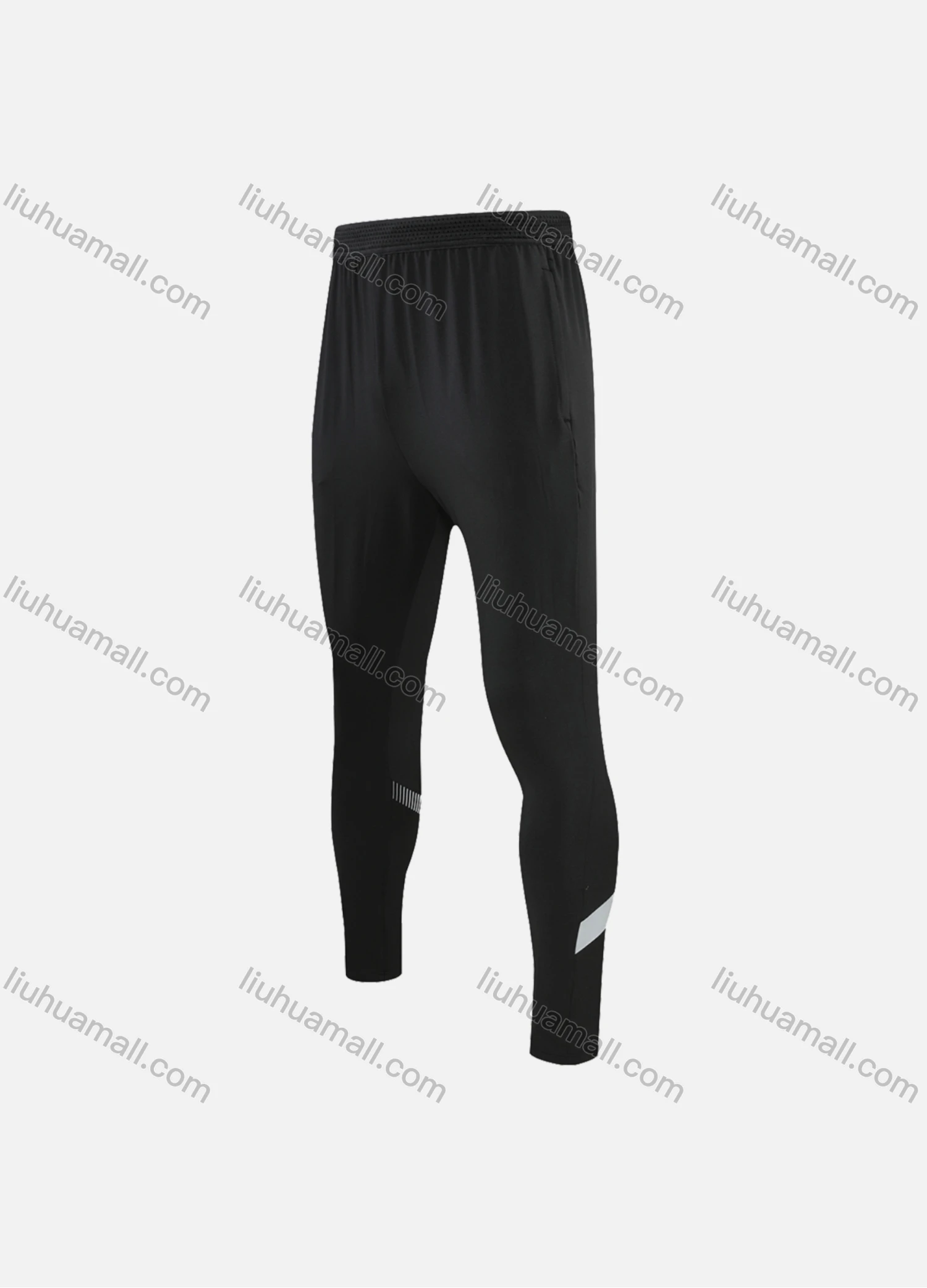 Wholesale Men's Athletic Workout Elastic Waist Striped Ankle Length Leggings MCK21903# - Liuhuamall