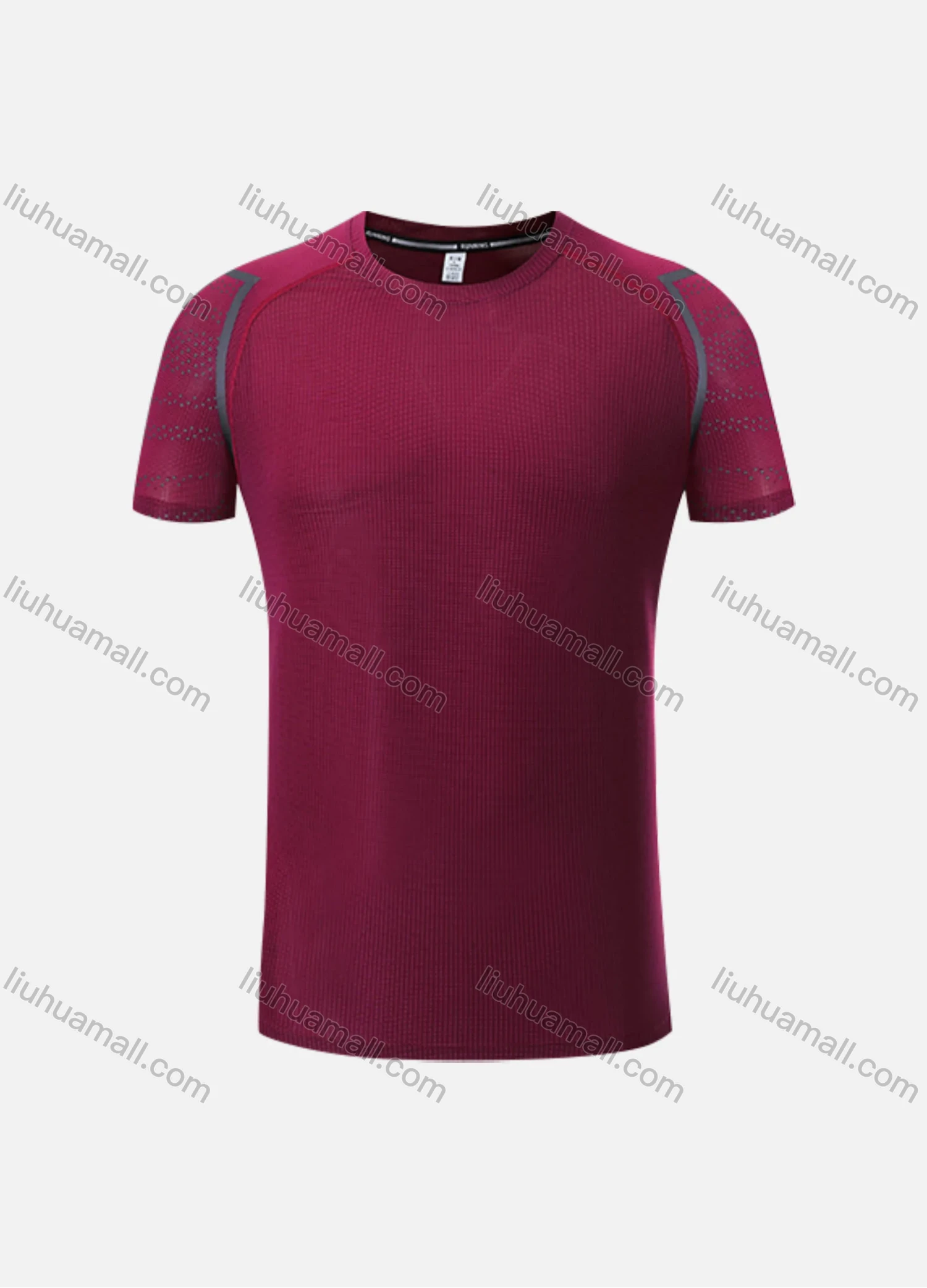 Wholesale Men's Athletic Workout Short Sleeve Round Neck Tee MT2217# - Liuhuamall