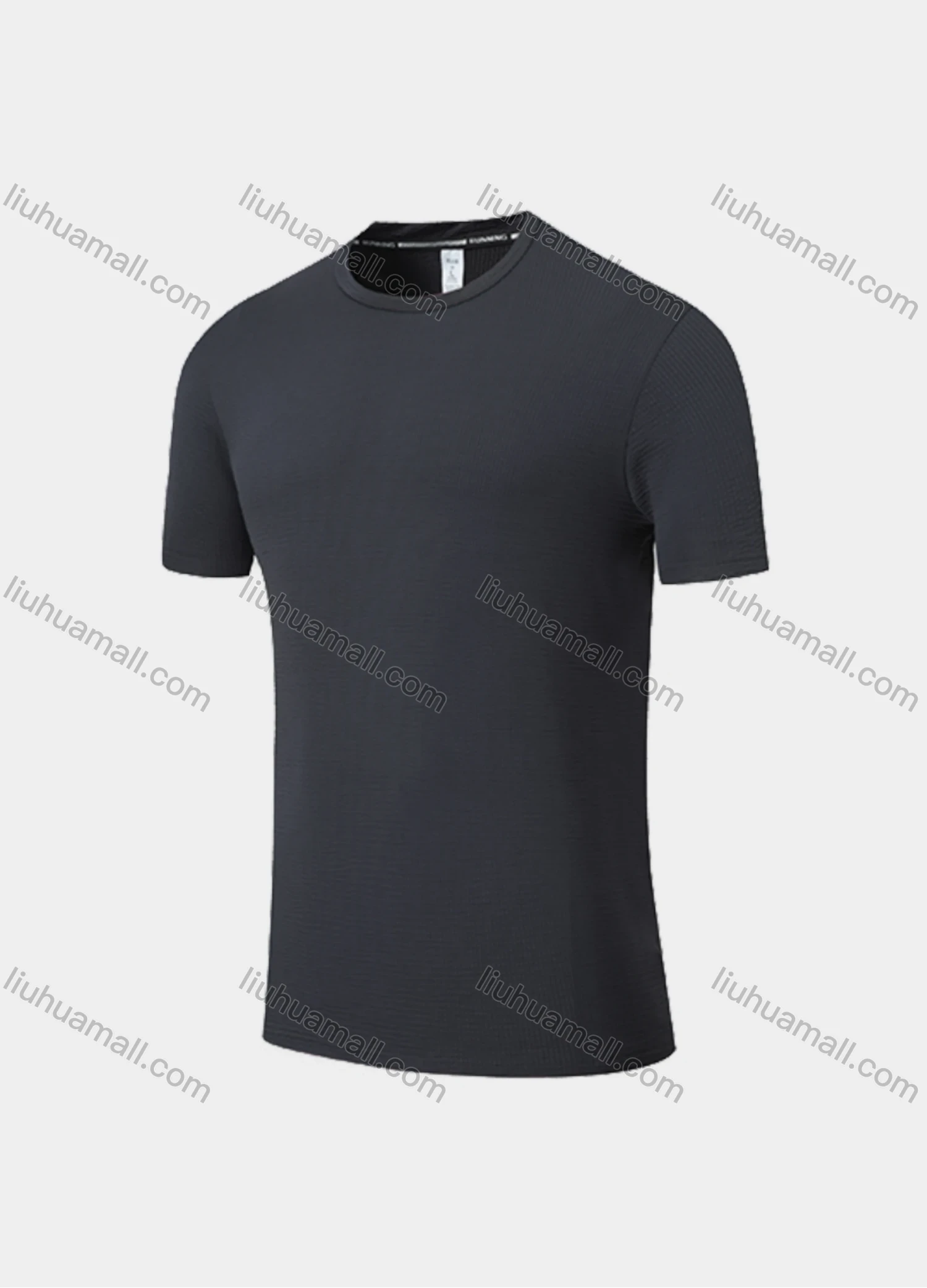 Wholesale Men's Athletic Workout Plain Short Sleeve Round Neck Tee MT21401# - Liuhuamall