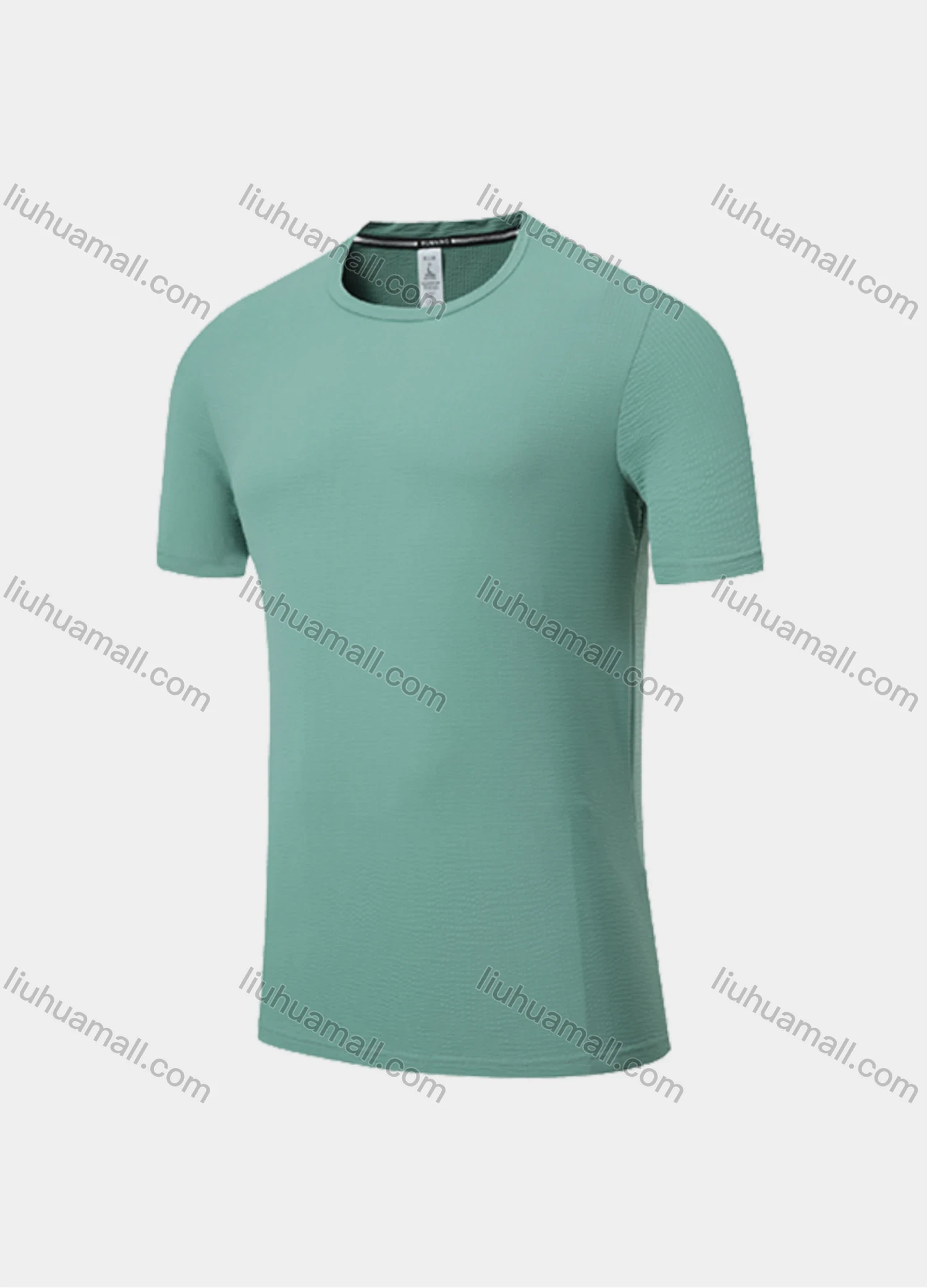 Wholesale Men's Athletic Workout Plain Short Sleeve Round Neck Tee MT21401# - Liuhuamall