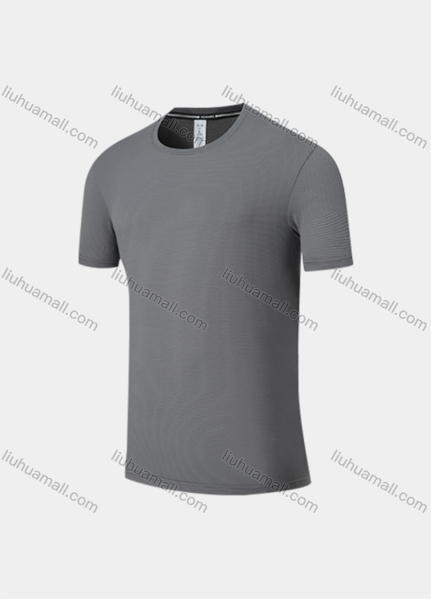 Wholesale Men's Athletic Workout Plain Short Sleeve Round Neck Tee MT21402# - Liuhuamall