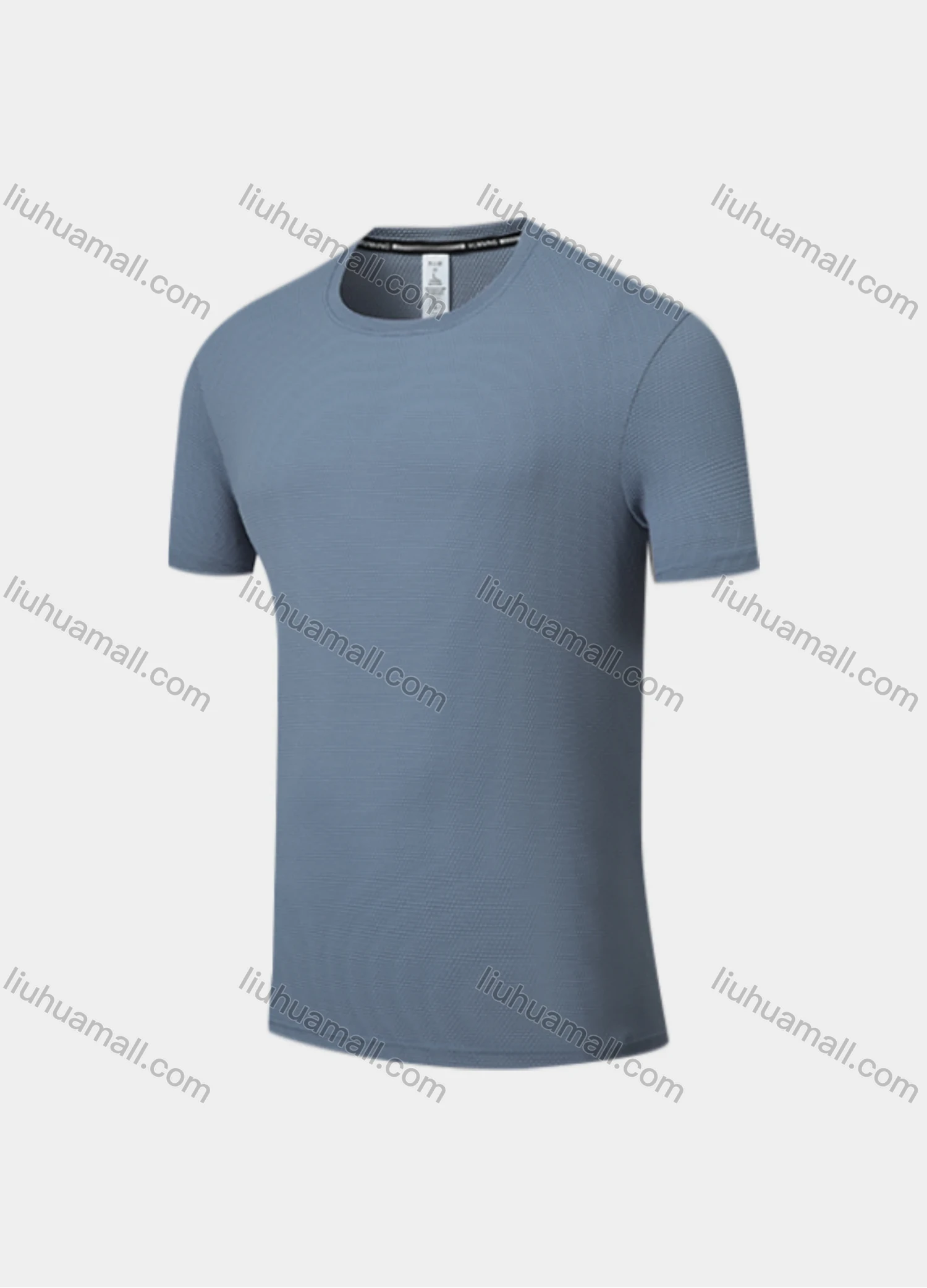 Wholesale Men's Athletic Workout Plain Short Sleeve Round Neck Tee MT21402# - Liuhuamall