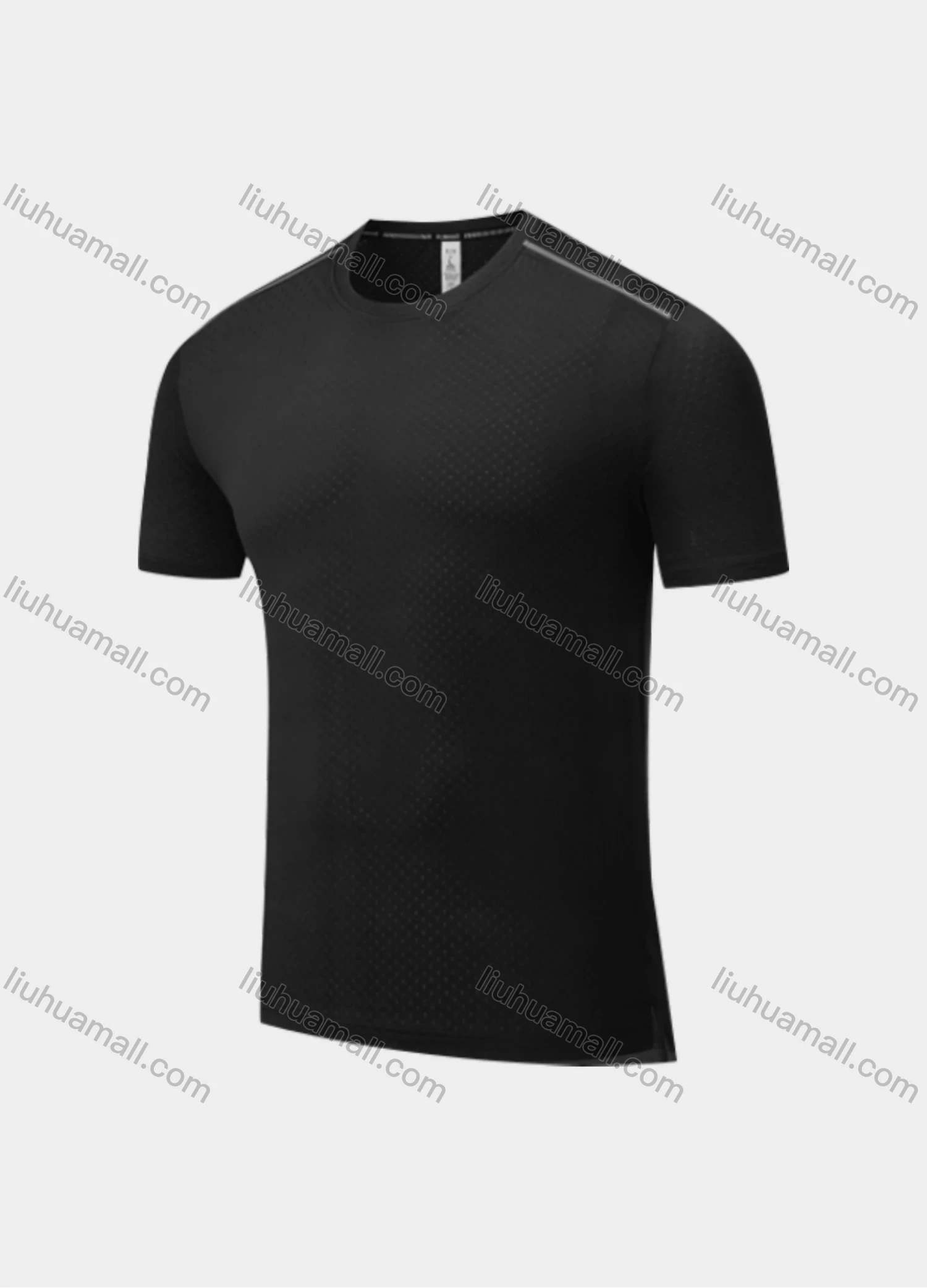 Wholesale Men's Athletic Workout Plain Short Sleeve Round Neck Tee MT21421# - Liuhuamall