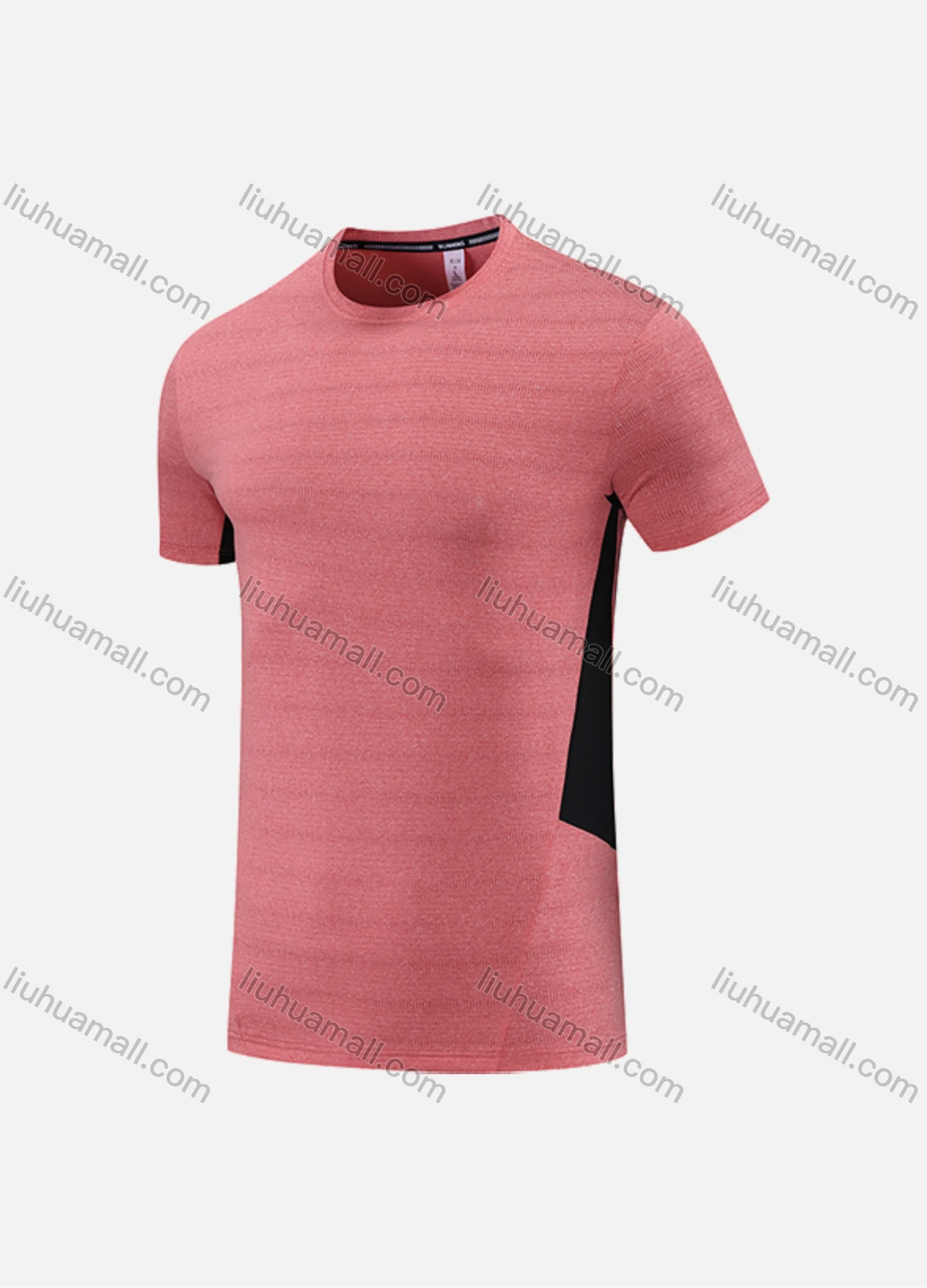 Wholesale Men's Athletic Workout Striped Short Sleeve Round Neck Tee MT21423# - Liuhuamall