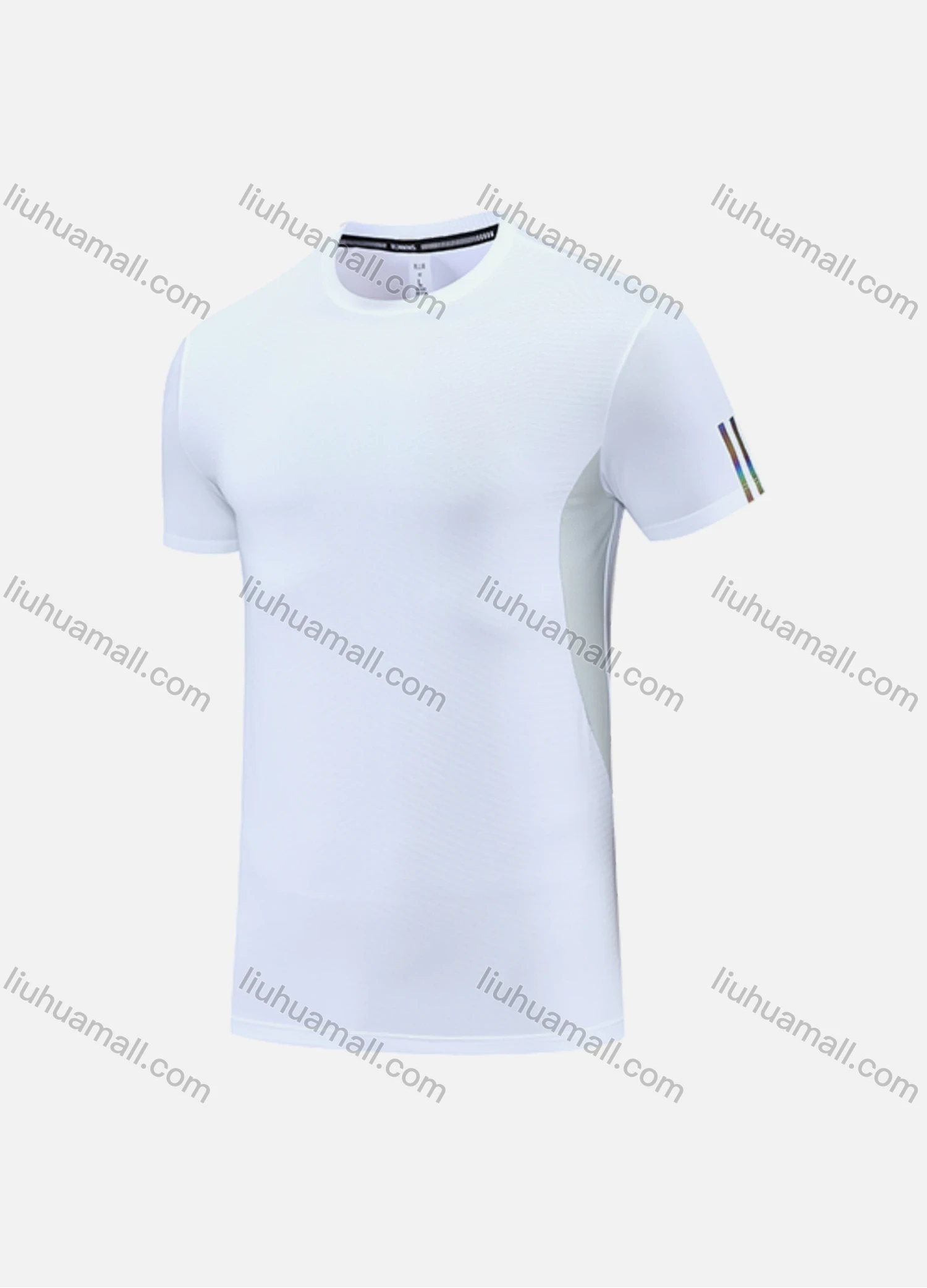 Wholesale Men's Athletic Workout Short Sleeve Round Neck Tee MT21428# - Liuhuamall