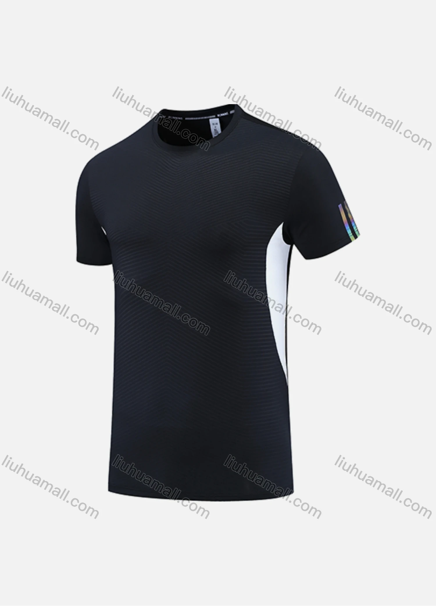 Wholesale Men's Athletic Workout Short Sleeve Round Neck Tee MT21428# - Liuhuamall