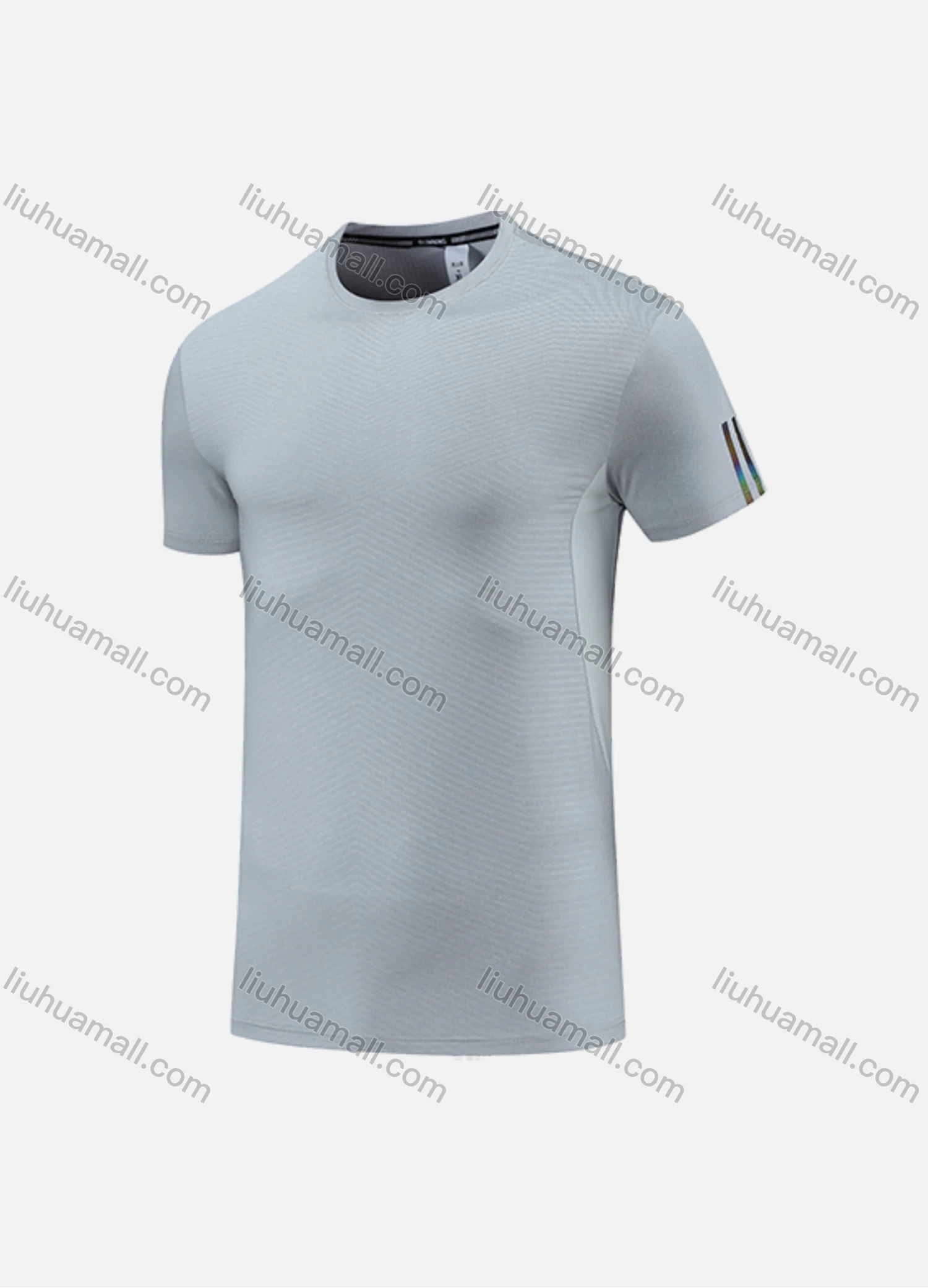 Wholesale Men's Athletic Workout Short Sleeve Round Neck Tee MT21428# - Liuhuamall