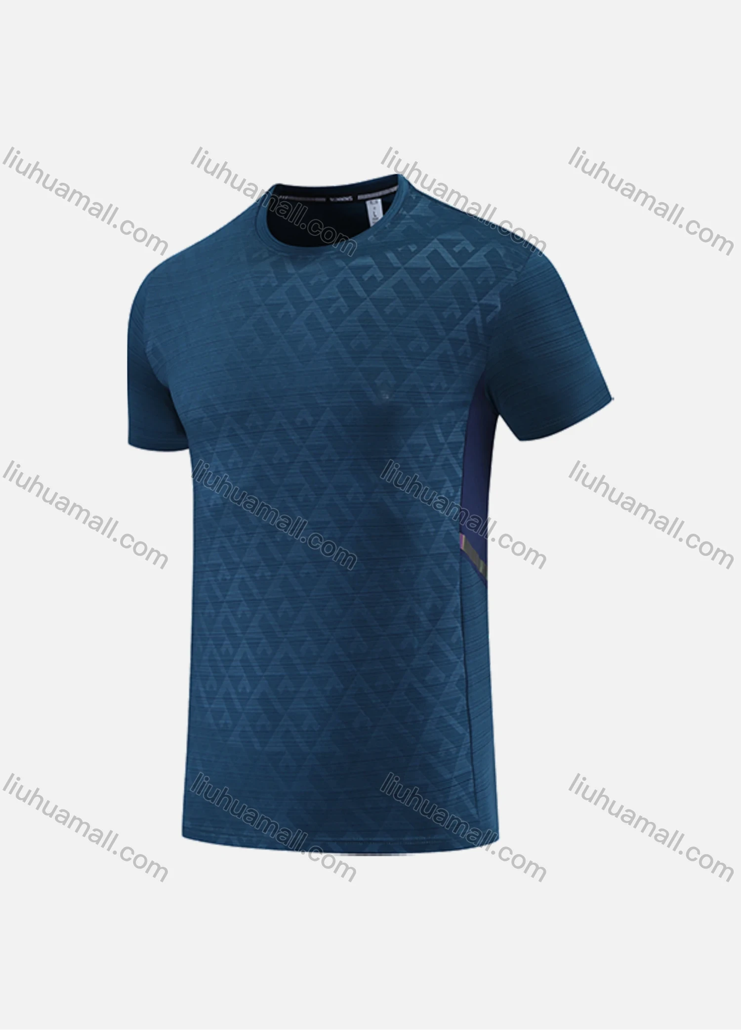 Wholesale Men's Athletic Workout Short Sleeve Round Neck Tee MT21432# - Liuhuamall