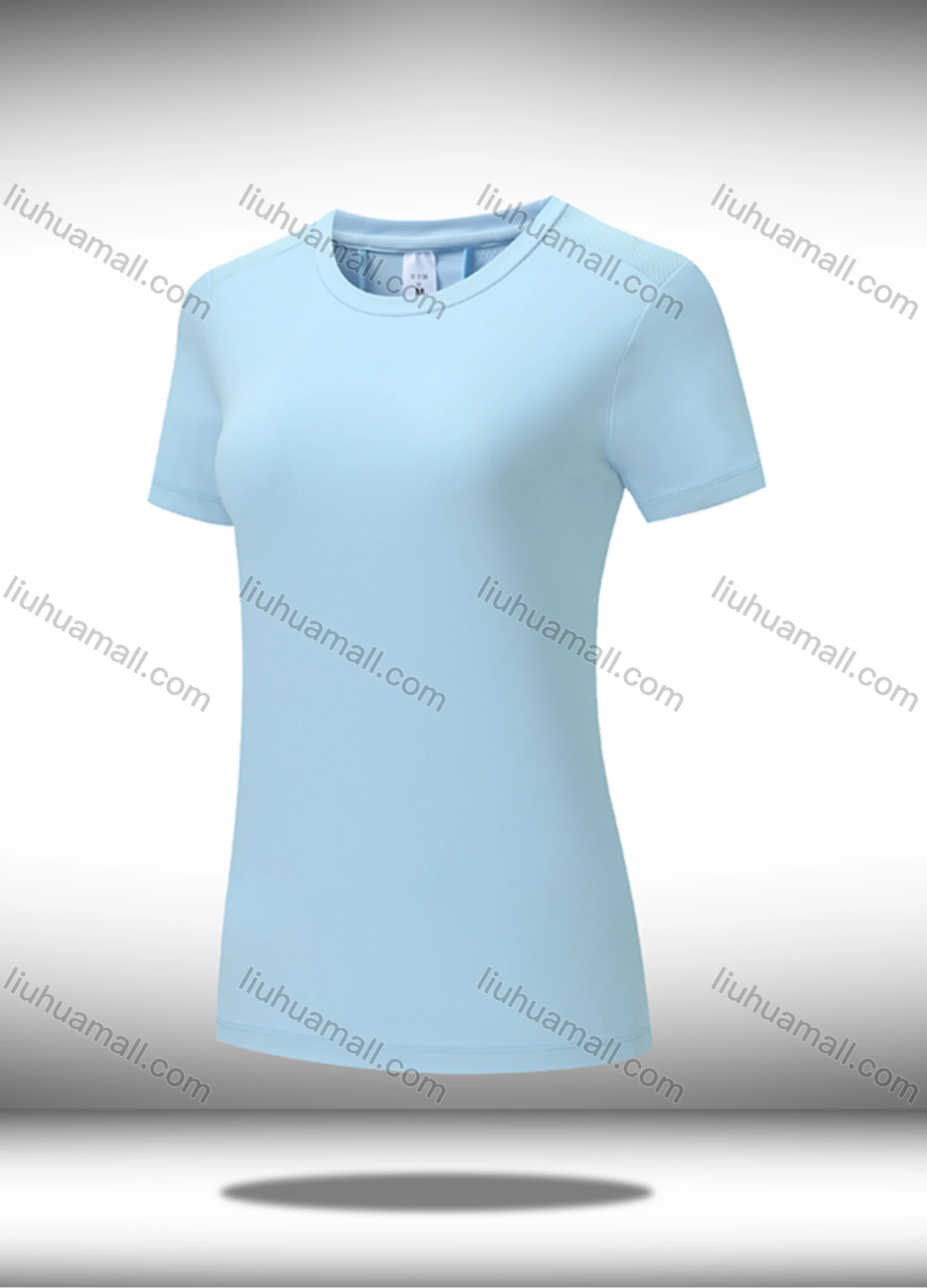 Wholesale Women's Casual & Athletic Workout Plain Round Neck Short Sleeve Tee WT21601# - Liuhuamall