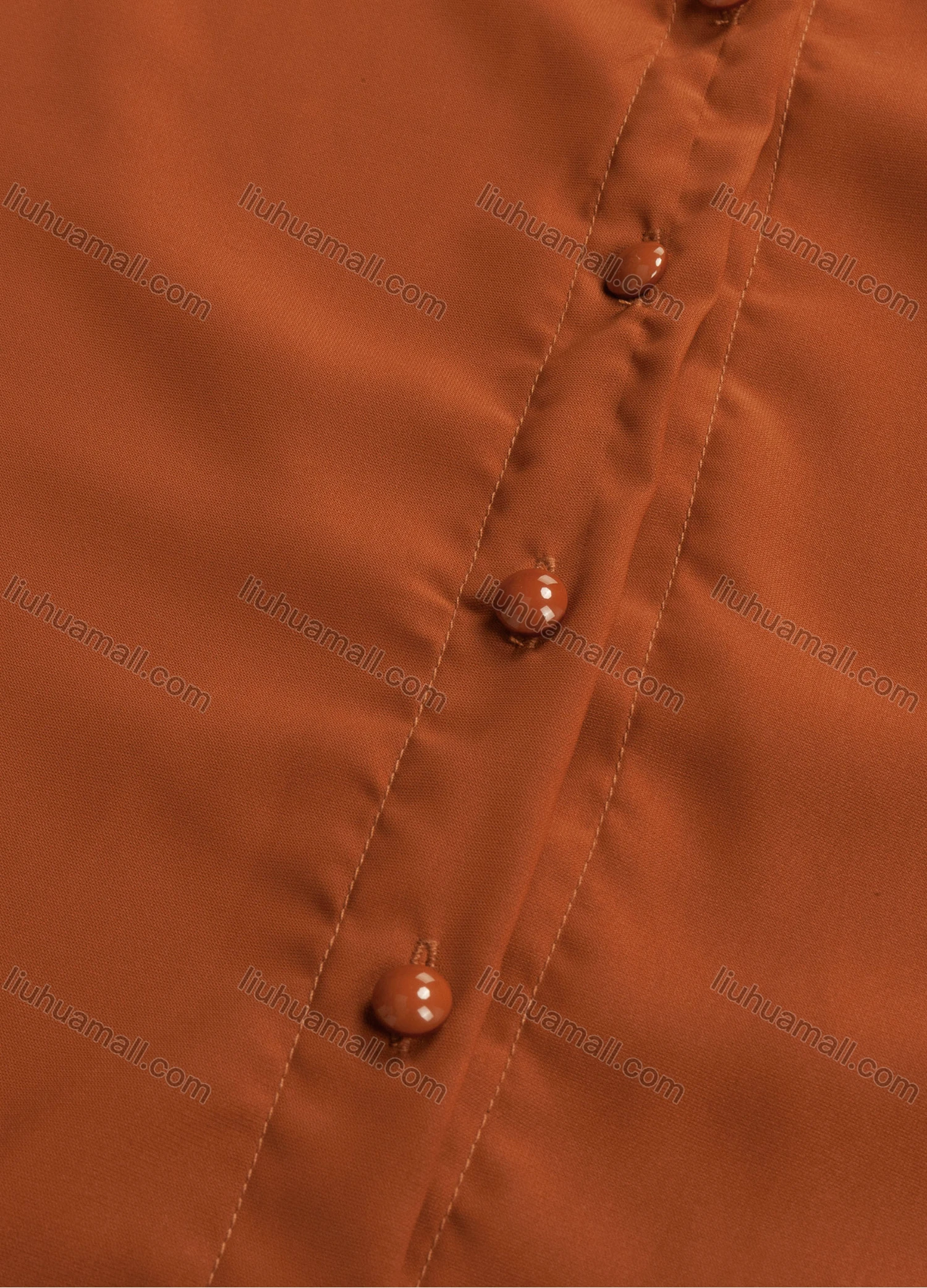 Wholesale Women's Casual Plain Long Sleeve Button Down Tunic 1332# - Liuhuamall