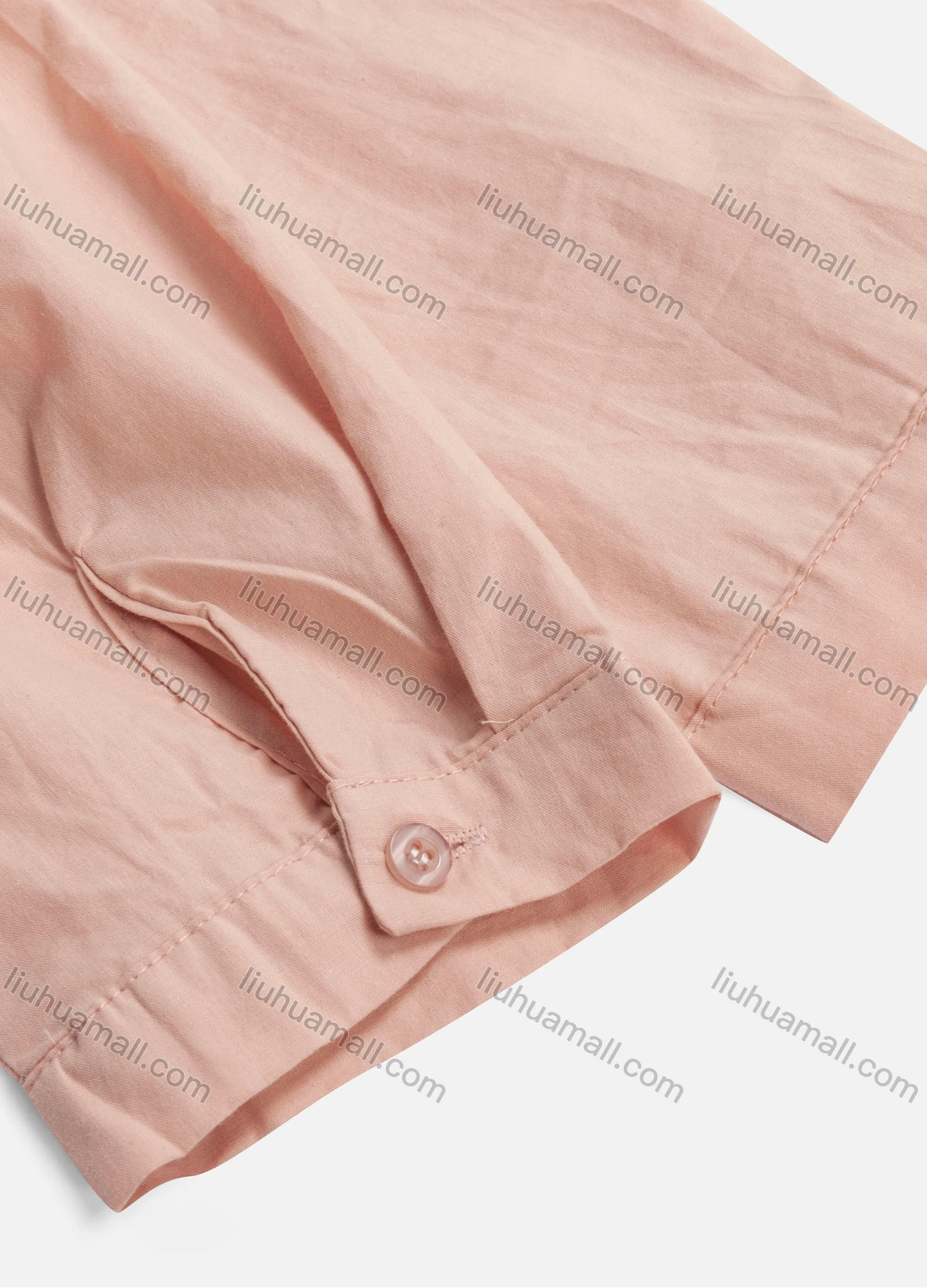 Wholesale Women's Casual Plain Button Front Patch Pocket Long Sleeve High Low Hem Blouse 1339# - Liuhuamall