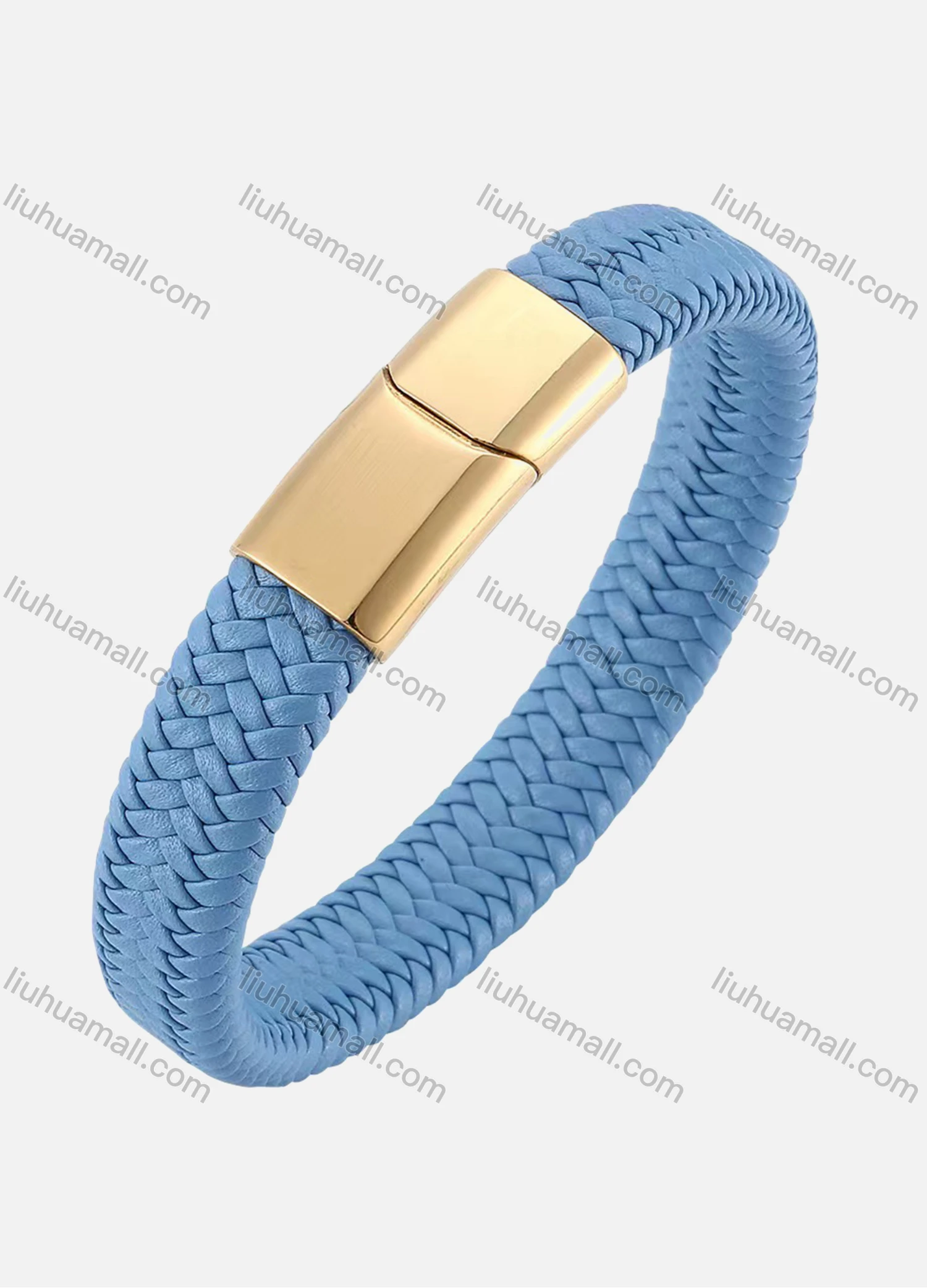 Wholesale Microfiber Leather Stainless Steel Magnetic Buckle Bracelet SP0223# - Liuhuamall