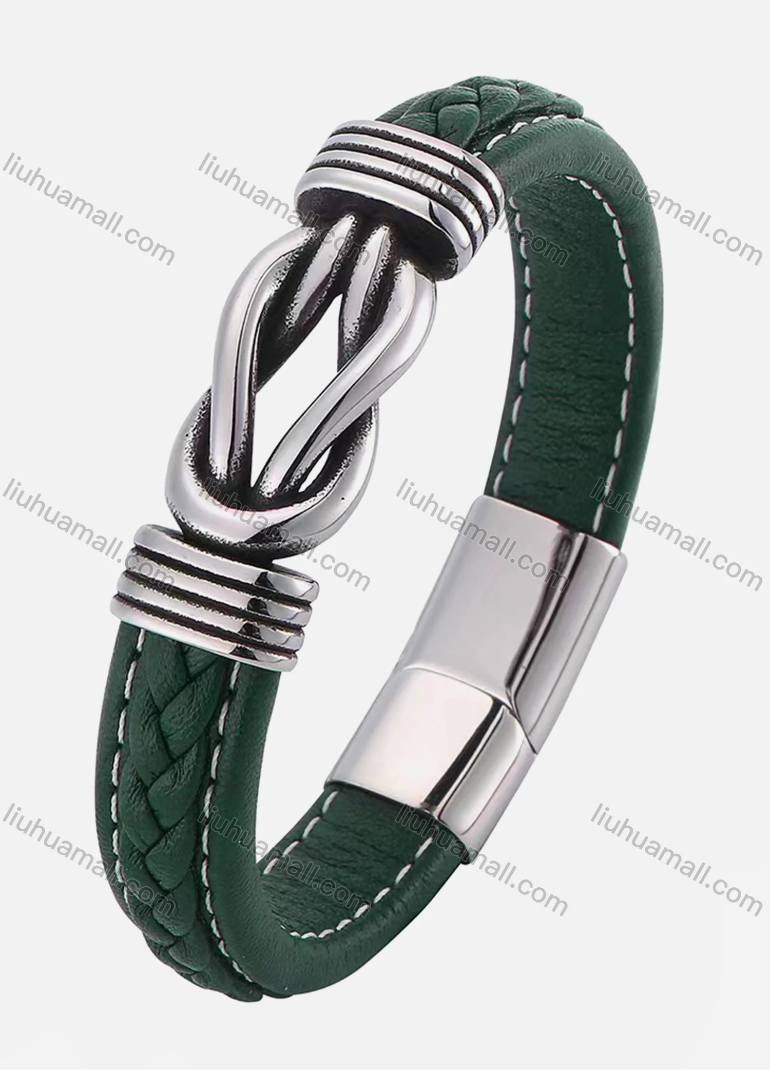 Wholesale Microfiber Leather Stainless Steel Magnetic Buckle Bracelet SP0770# - Liuhuamall