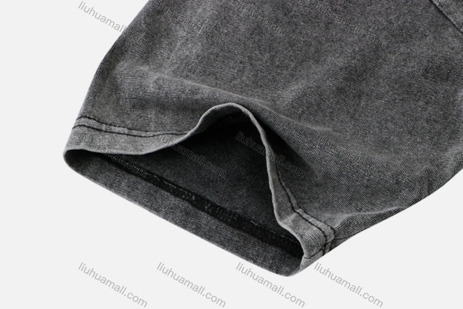 Wholesale Unisex Fashion Distressed Crew Neck Loose Fit Graphic 100%Cotton Short Sleeve Tee QX13# - Liuhuamall
