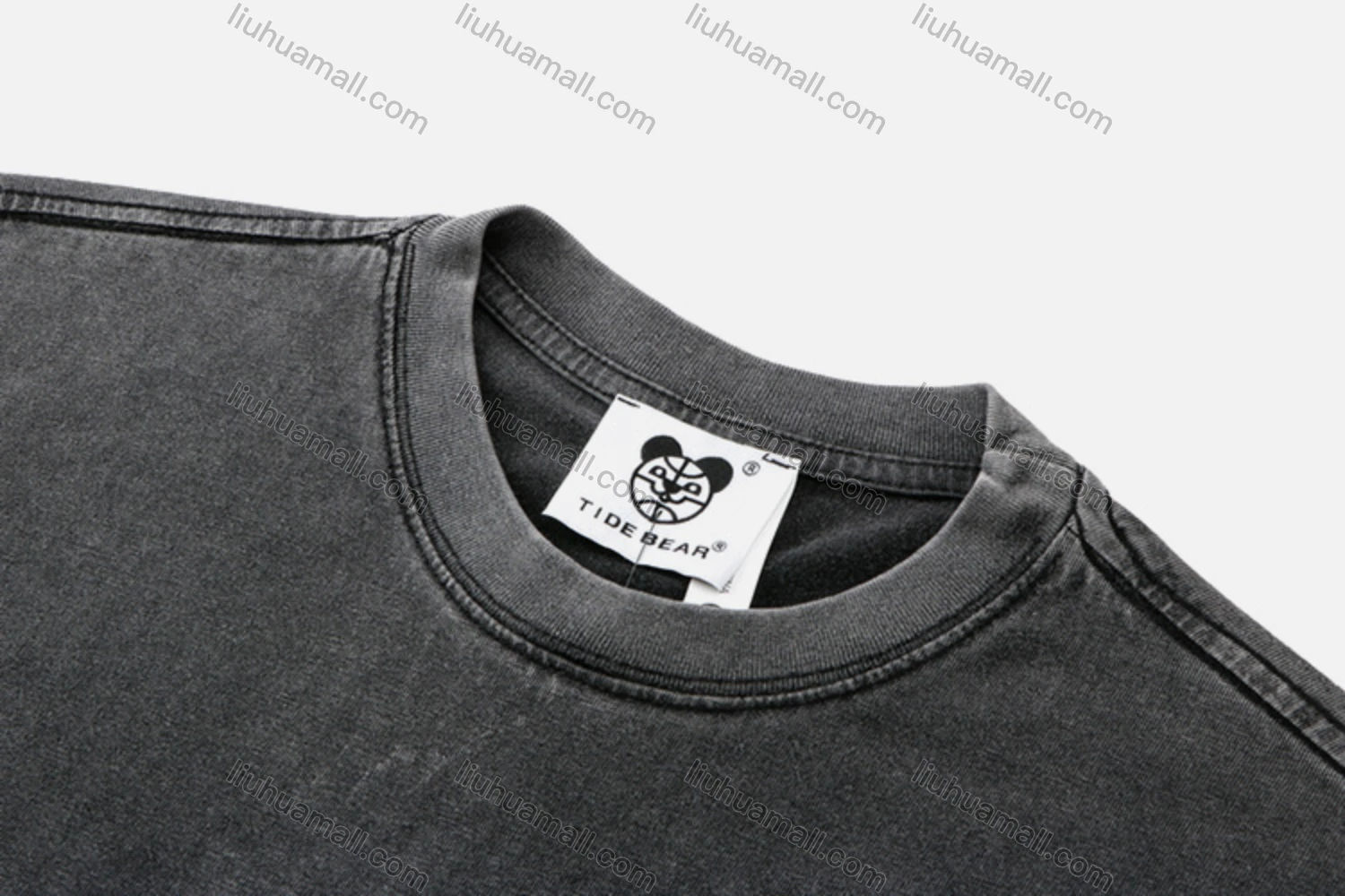 Wholesale Unisex Fashion Distressed Crew Neck Loose Fit Graphic 100%Cotton Short Sleeve Tee QX18# - Liuhuamall