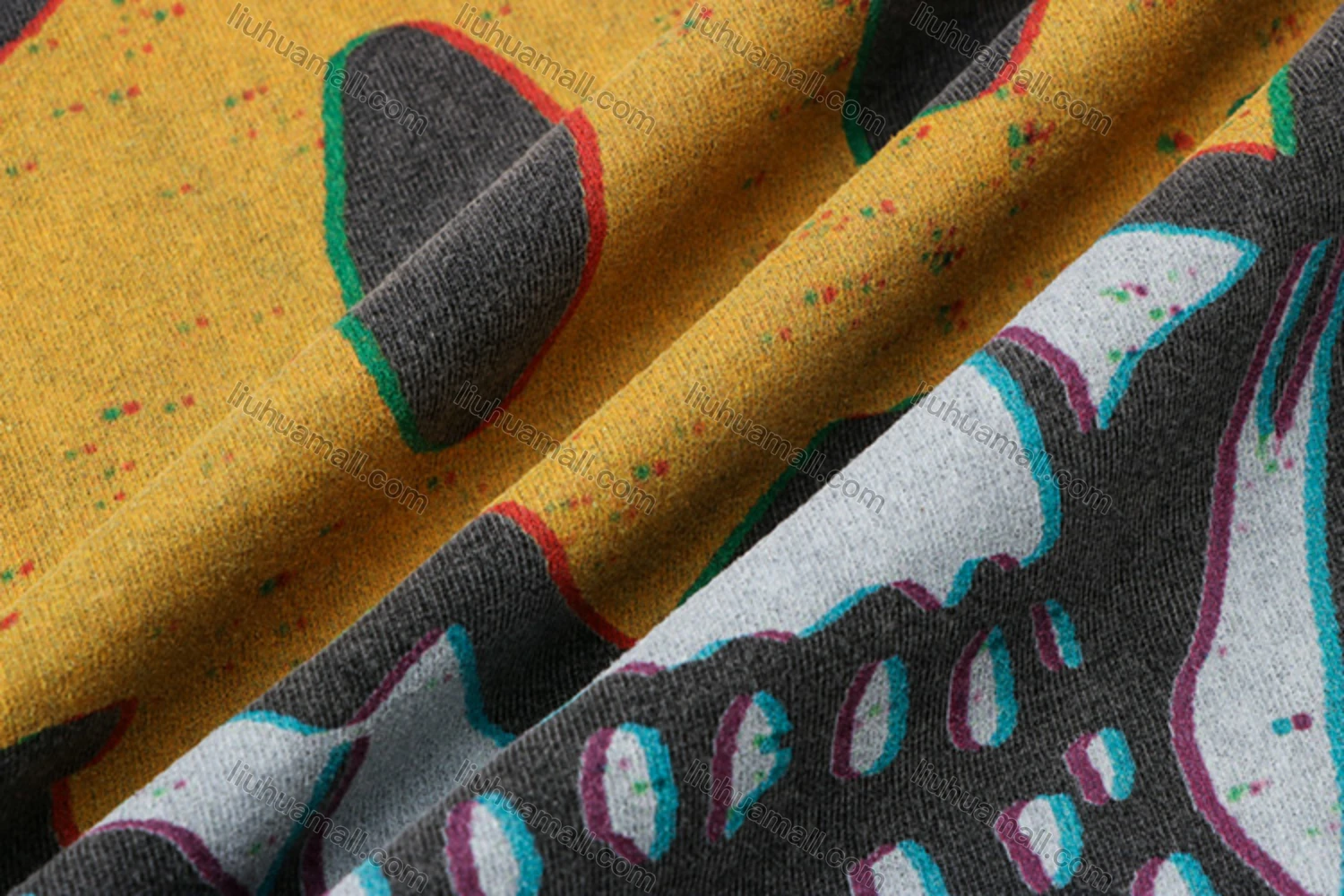 Wholesale Unisex Fashion Distressed Crew Neck Loose Fit Graphic 100%Cotton Short Sleeve Tee QX26# - Liuhuamall