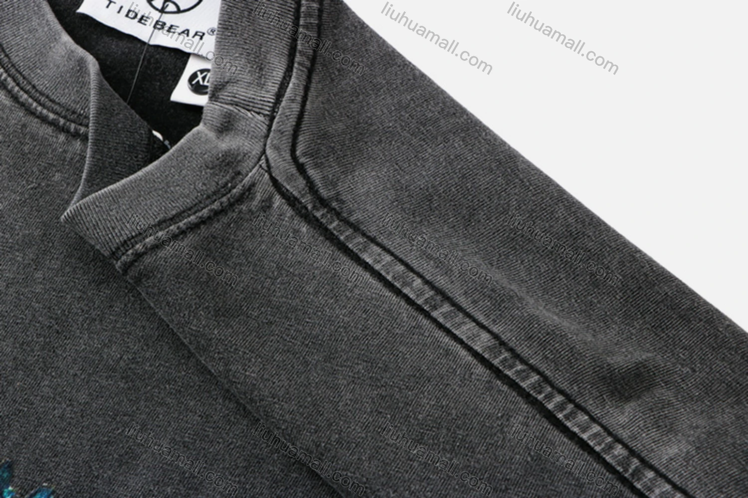 Wholesale Unisex Fashion Distressed Crew Neck Loose Fit Graphic 100%Cotton Short Sleeve Tee QX27# - Liuhuamall