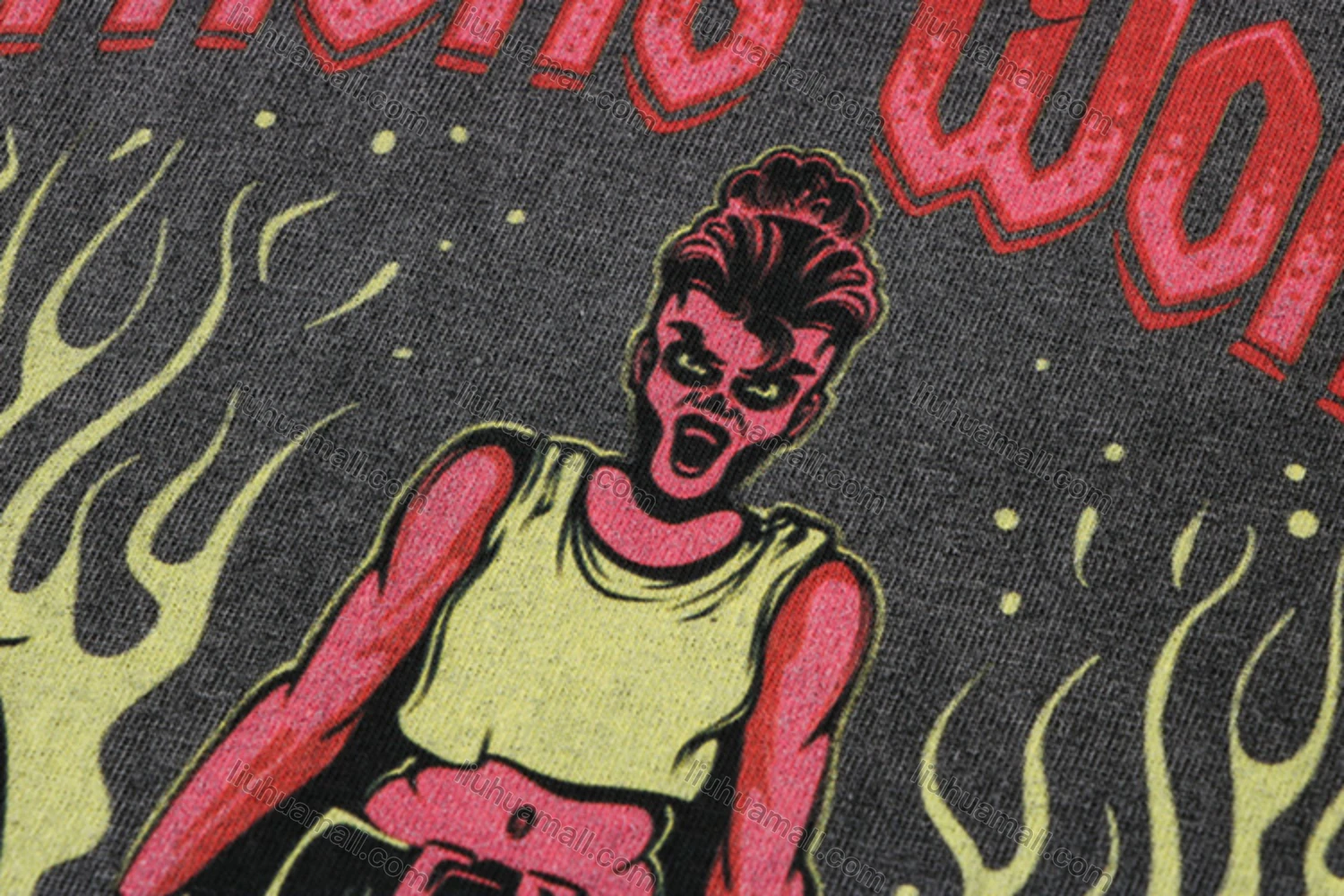 Wholesale Unisex Fashion Distressed Crew Neck Loose Fit Graphic 100%Cotton Short Sleeve Tee QX28# - Liuhuamall